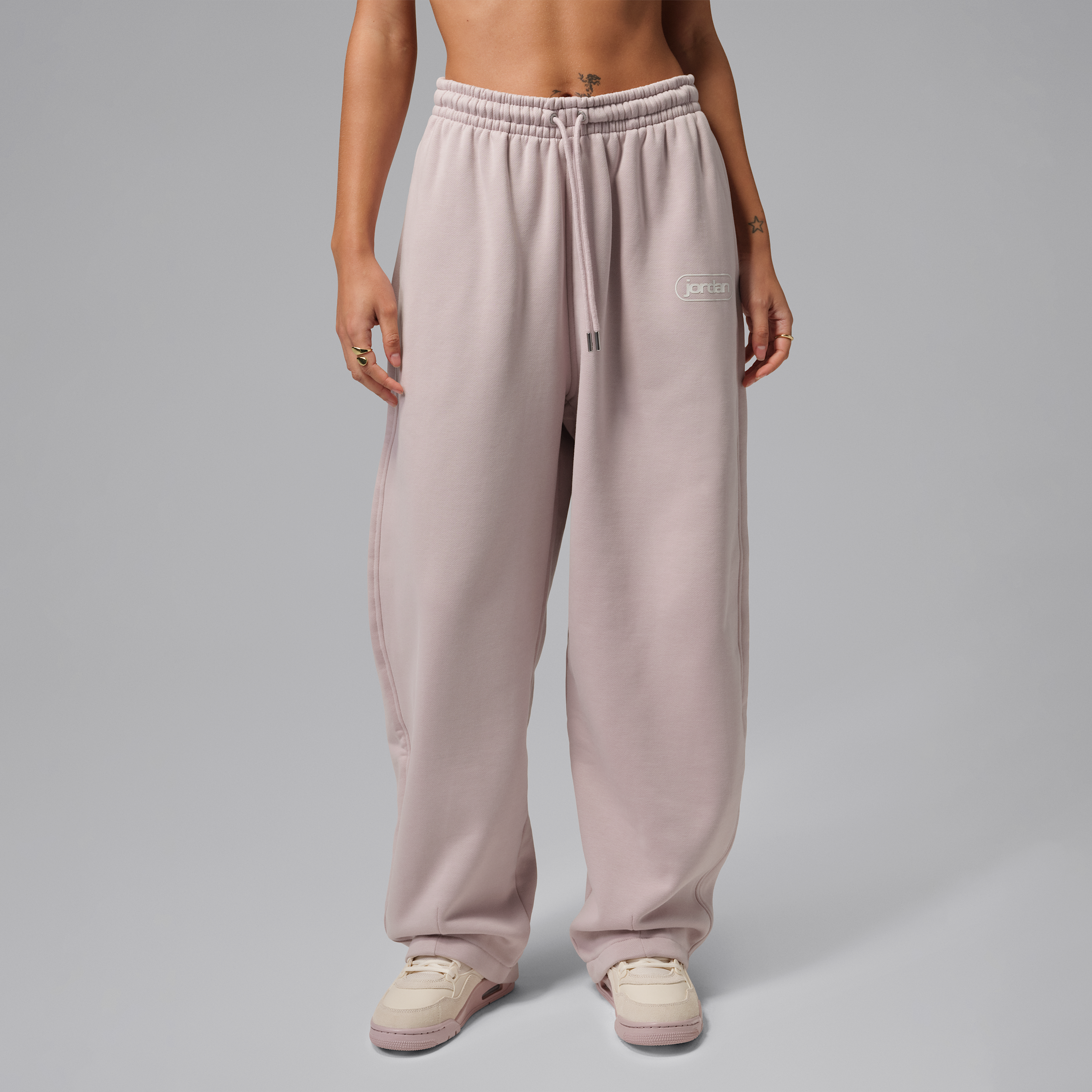 Pantaloni baggy Jordan Flight Fleece – Donna - Rosa