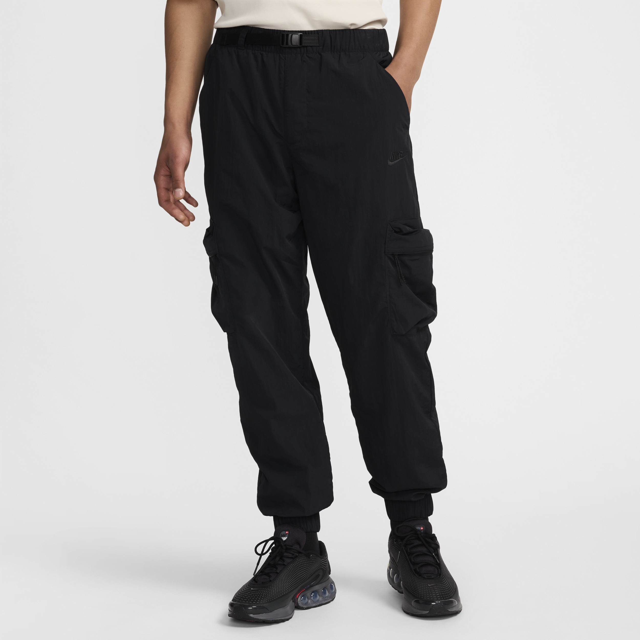 Nike Tech Men’s Woven Cargo Trousers – Black – Nylon