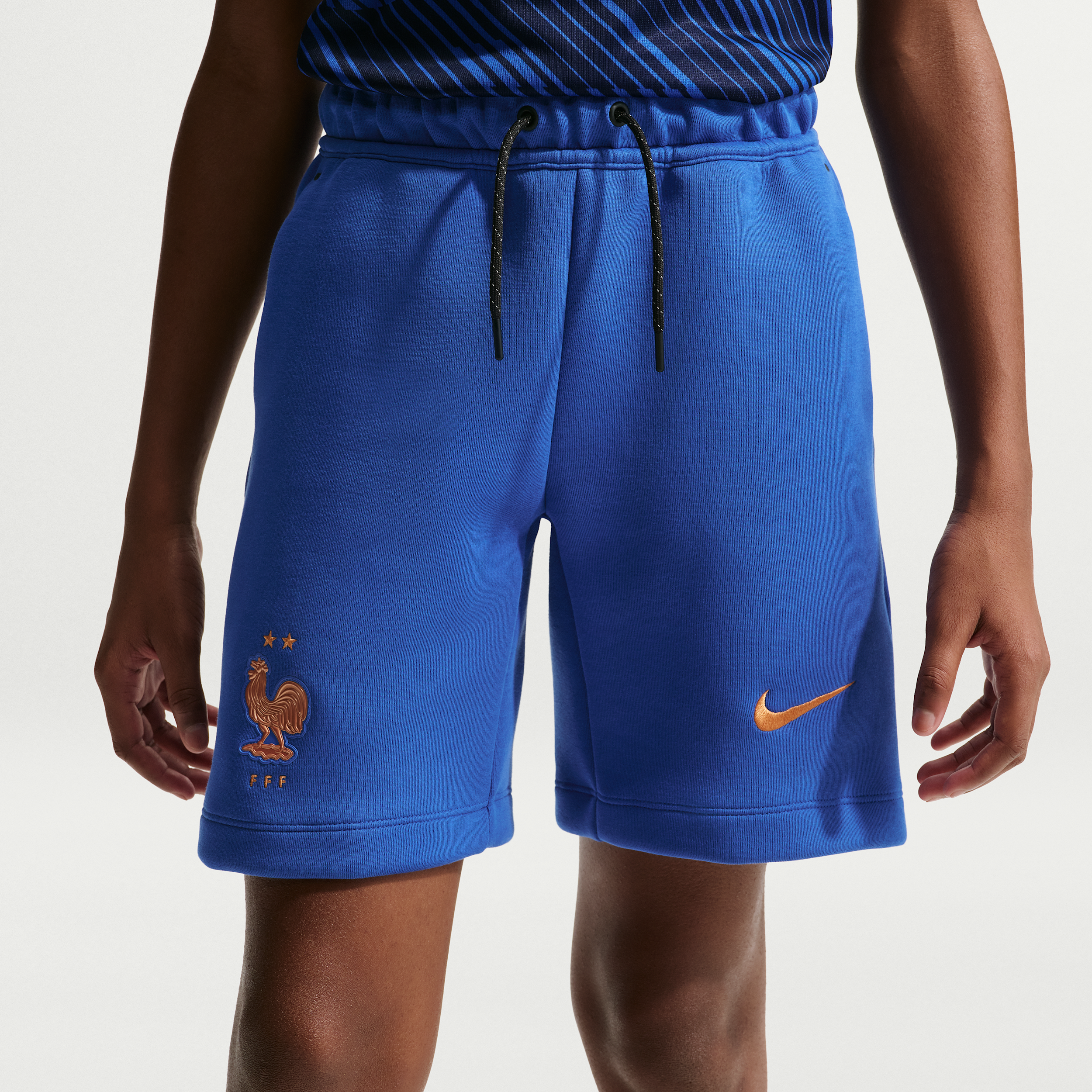 Thumbnail - FFF Tech Fleece Nike Fußballshorts (ältere Kinder, Jungen) - Blau