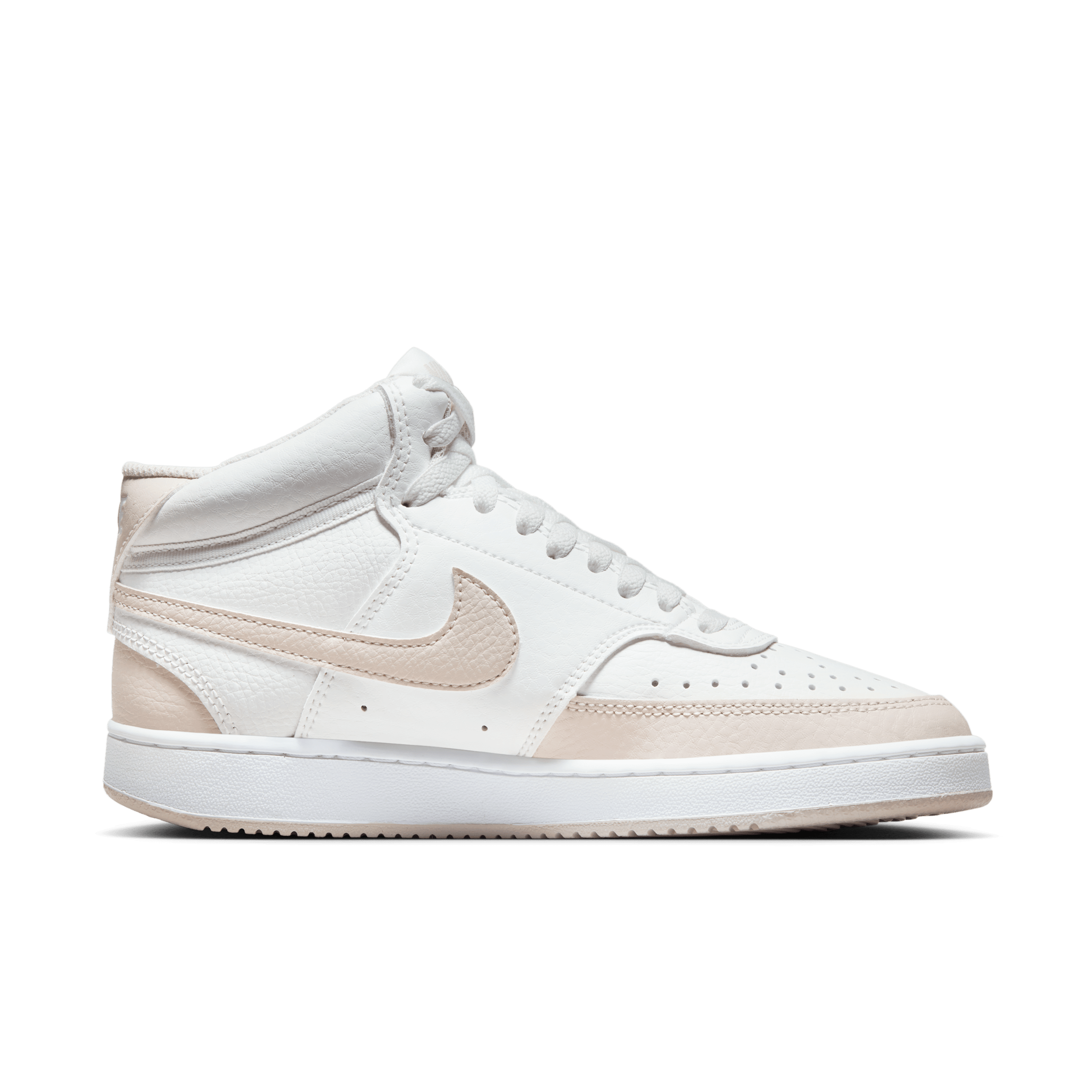 Wmns Court Vision Mid 'White Light Orewood Brown' - CD5436-106