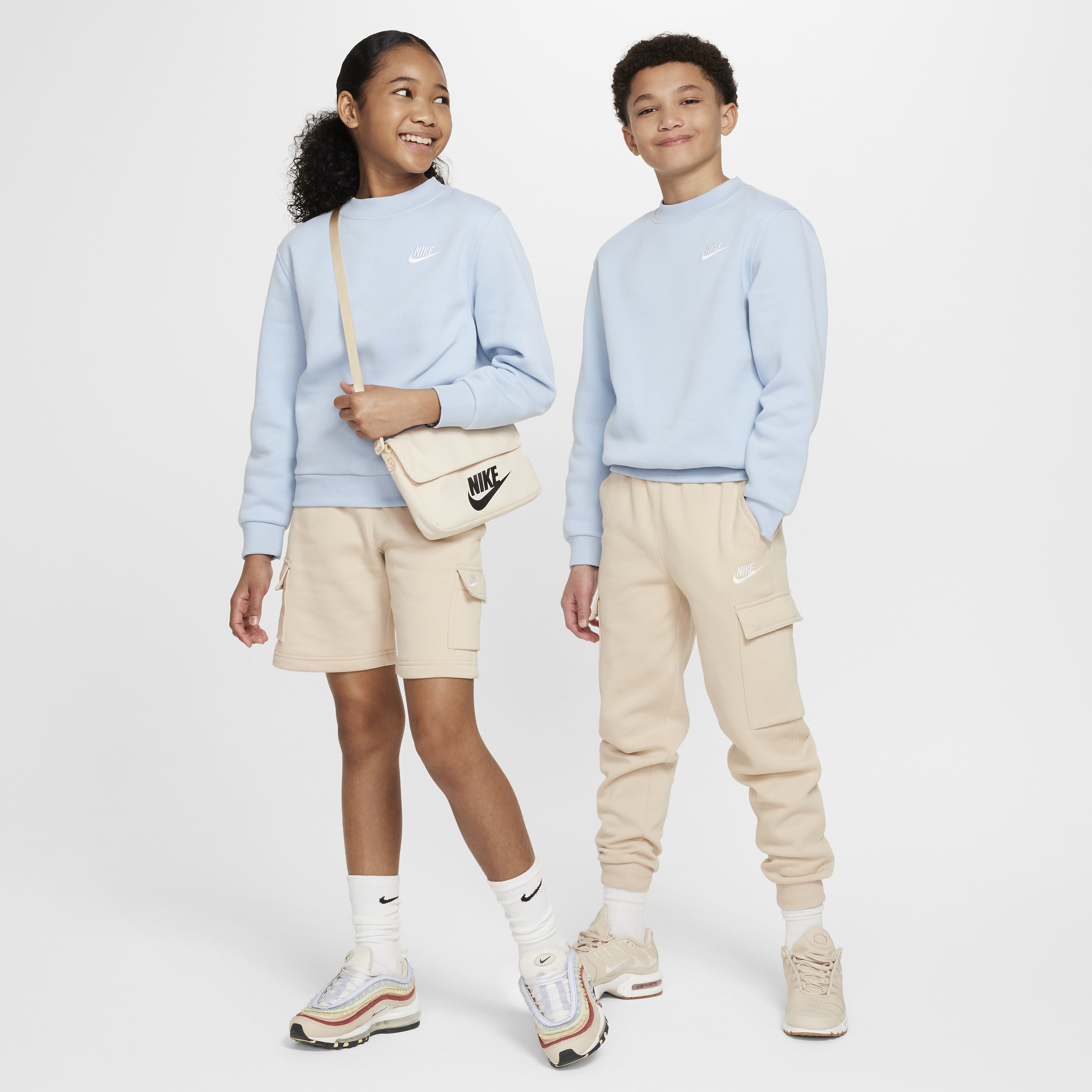 Nike Sportswear Club Fleece Sweatshirt voor kids Blauw