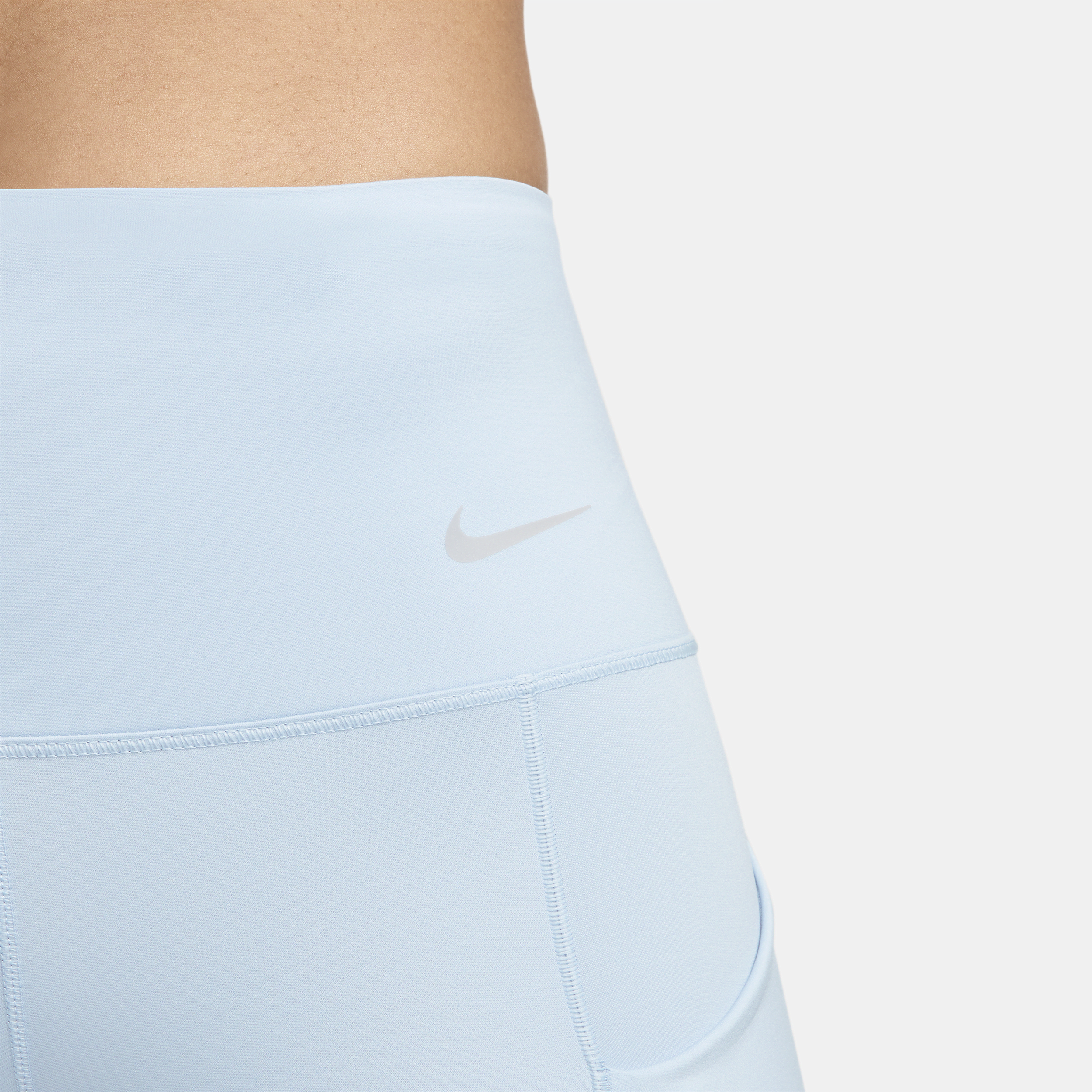 Nike Go Lange legging met halfhoge taille complete ondersteuning en zakken voor dames Blauw