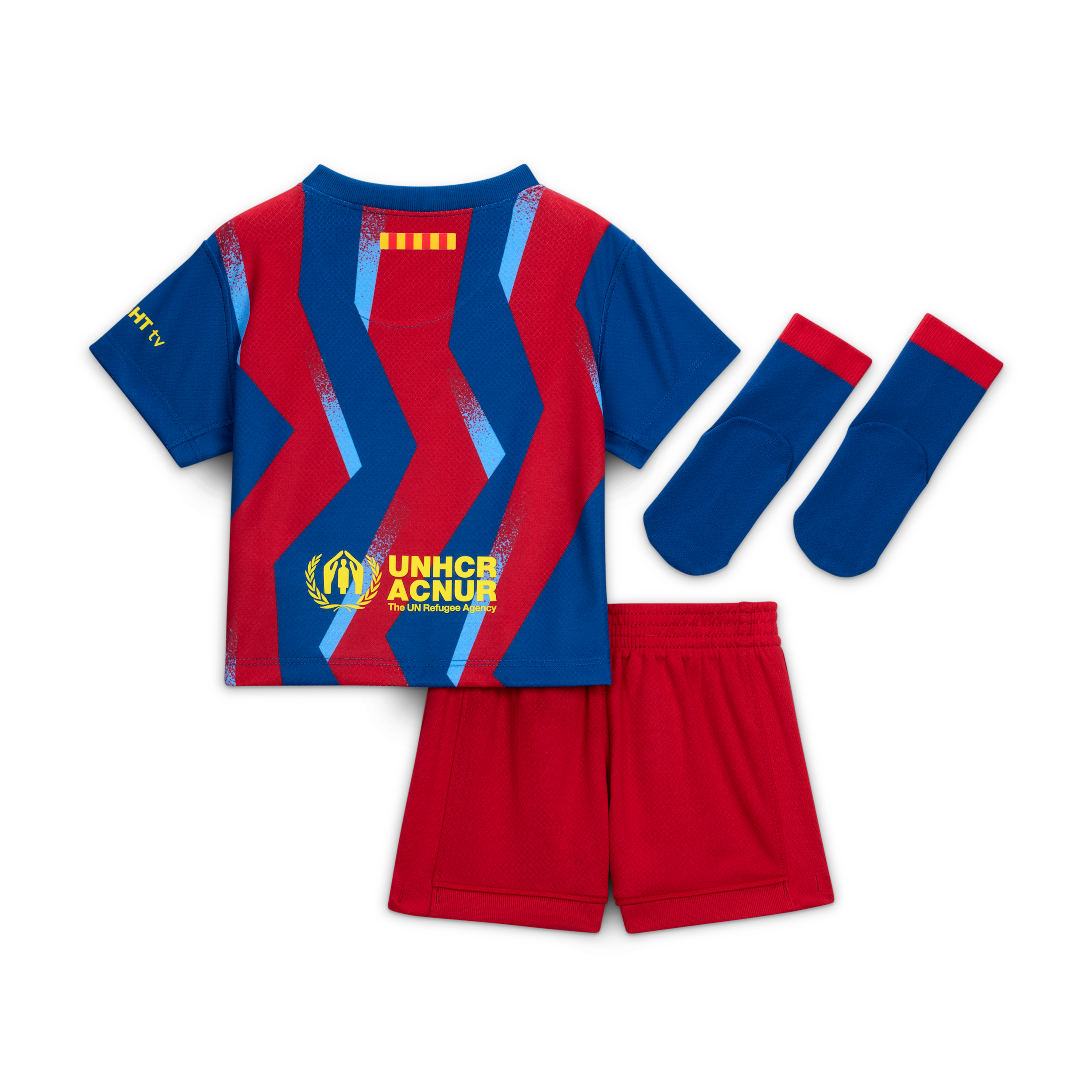 Thumbnail - FC Barcelona 2025/26 Stadium Fourth Nike Replika dreiteiliges Fußball Set (Babys und Kleinkinder) - Blau