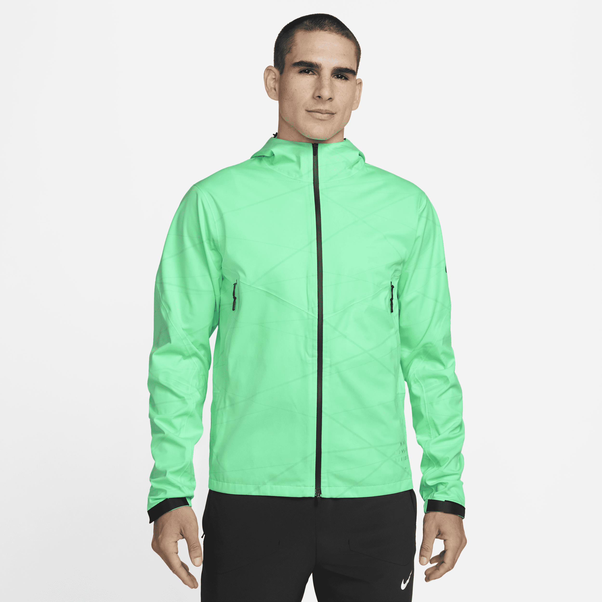 Męska kurtka do biegania Nike Storm-FIT Run Division - Zieleń