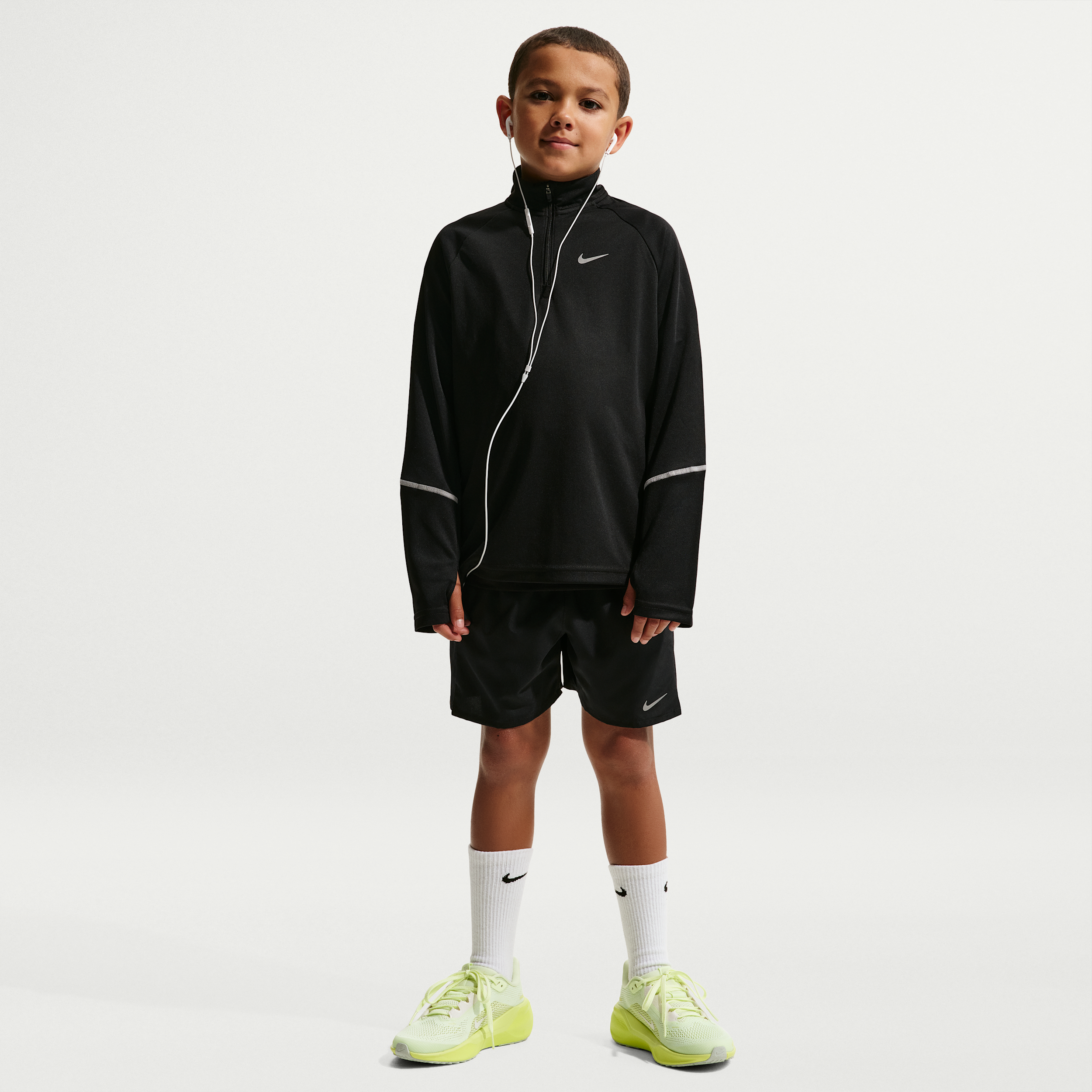 Nike Miler Older Kids Dri-FIT Training Shorts - Black