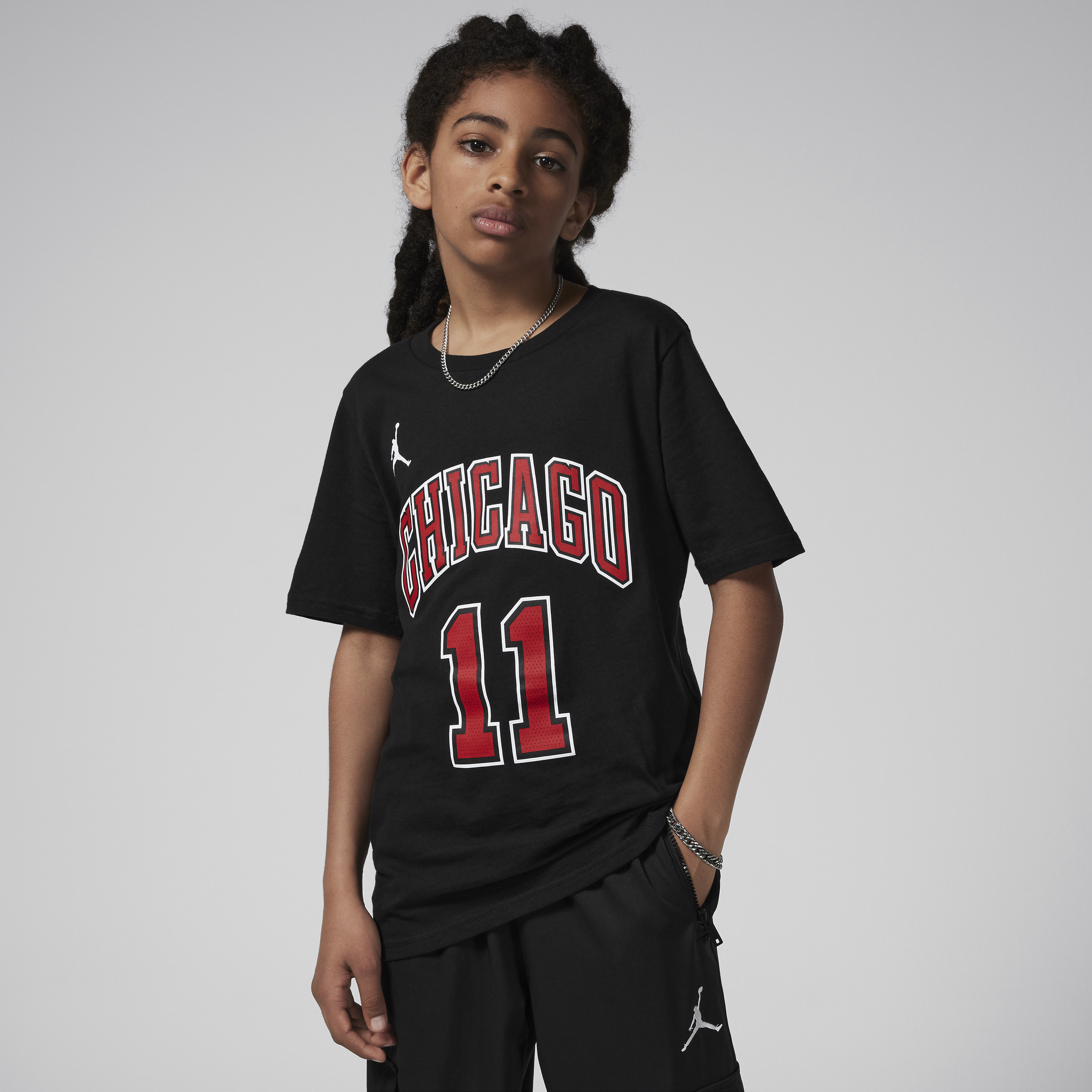 Jordan Chicago Bulls Statement Edition  NBA-shirt voor kids - Zwart