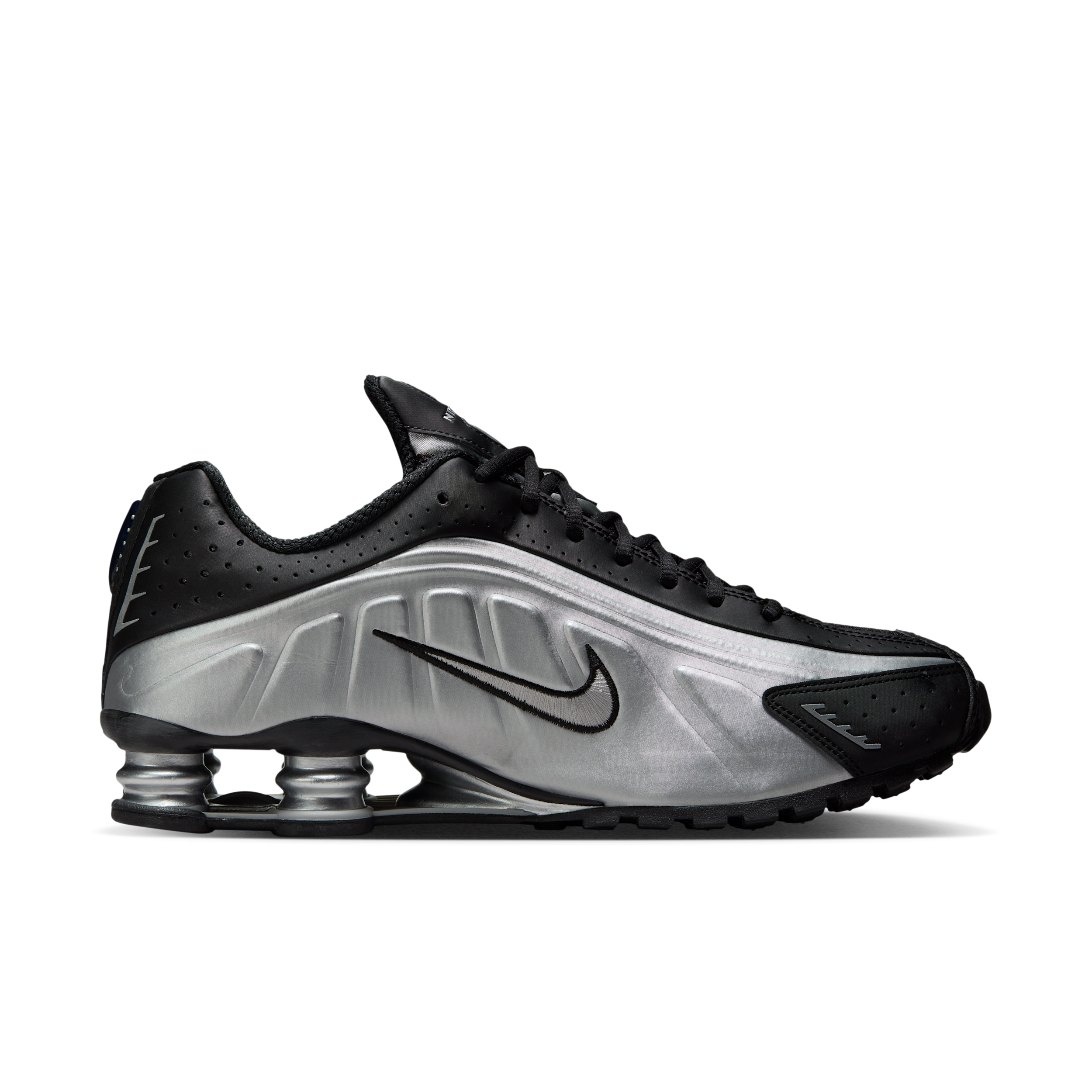 Nike Shox R4 'Metallic Silver Black' | Men's Size 9 - HQ1988-007
