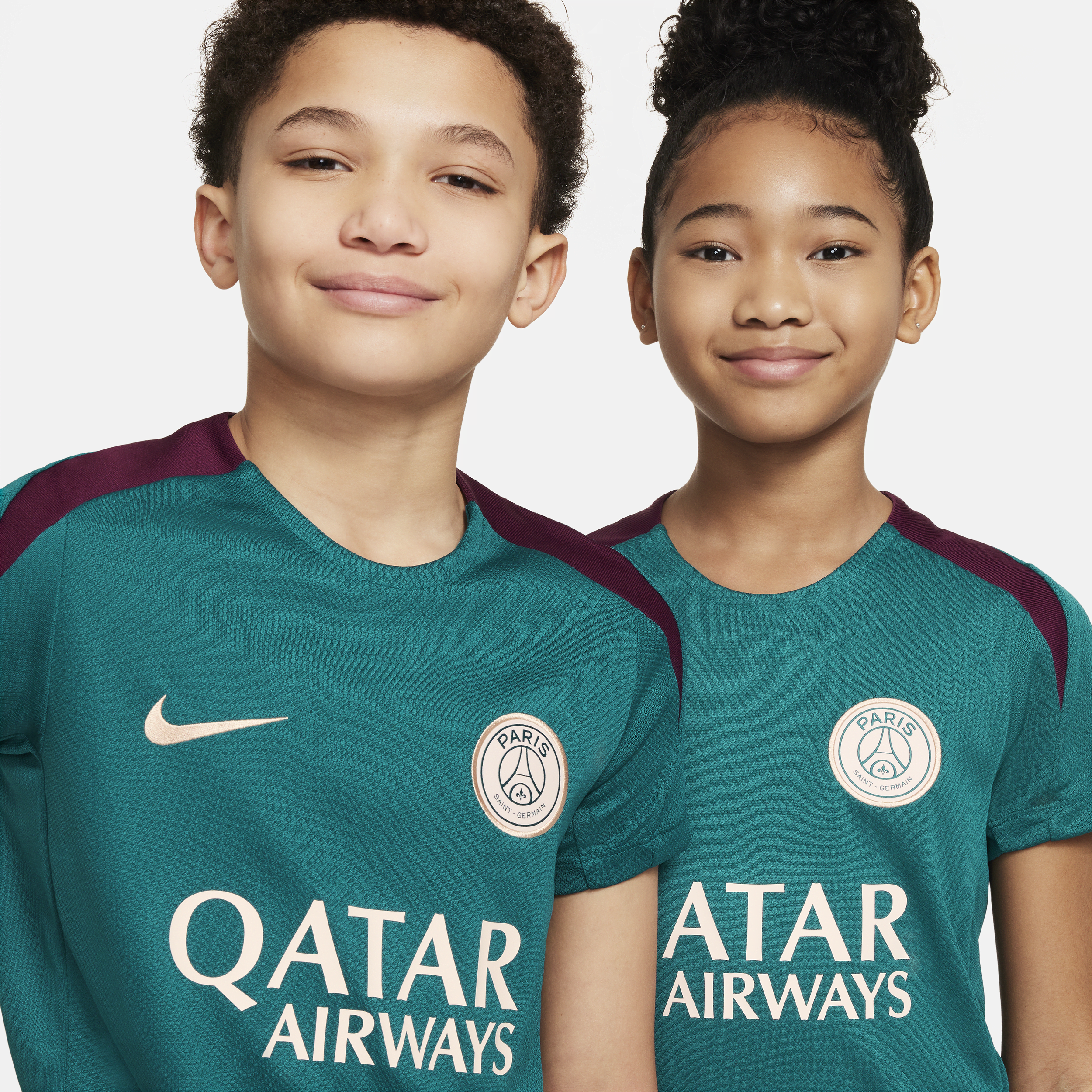 Nike Paris Saint-Germain Strike Dri-FIT knit voetbaltop met korte mouwen voor kids Groen