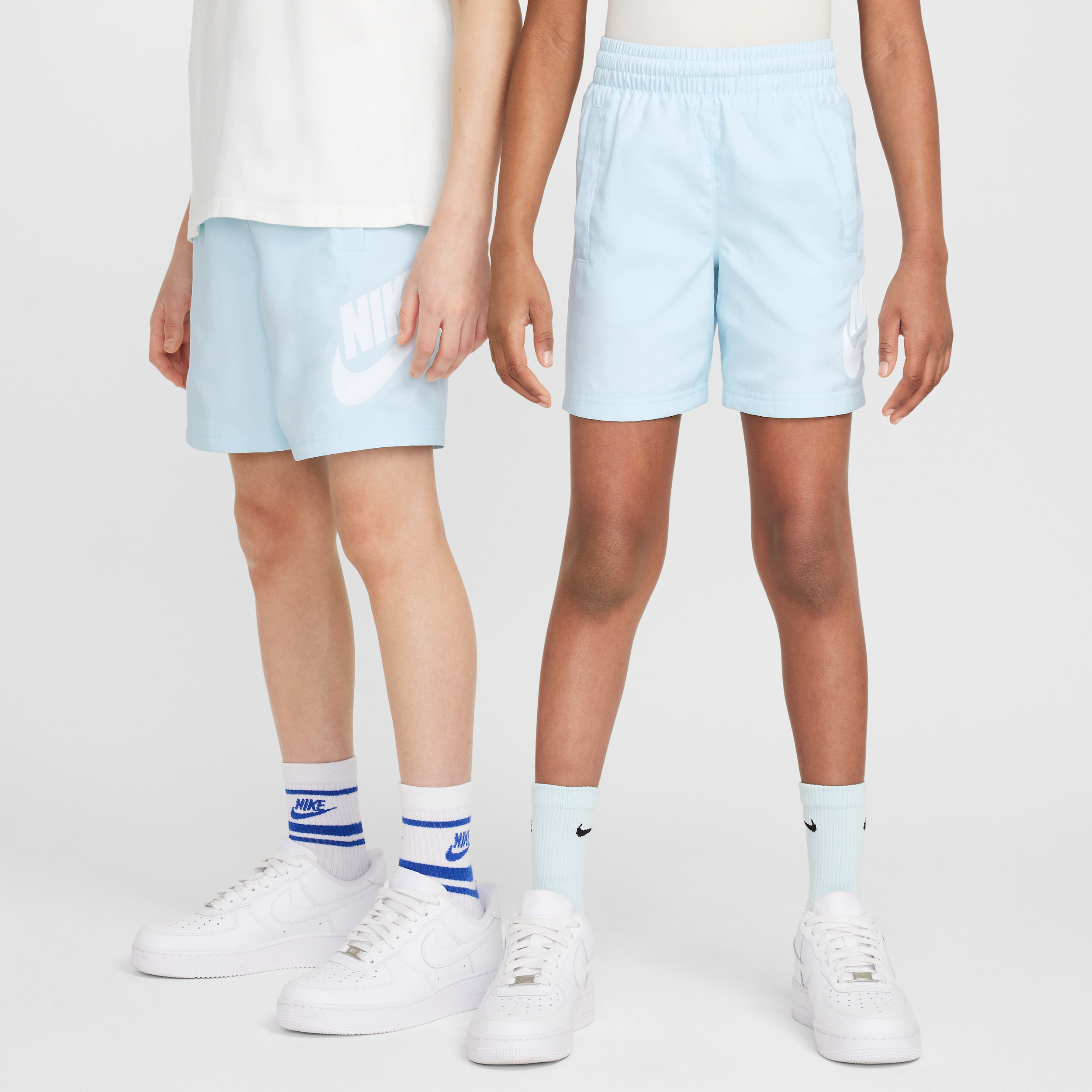 Nike Club Older Kids 15cm (approx.) Woven Shorts - Blue - Polyester