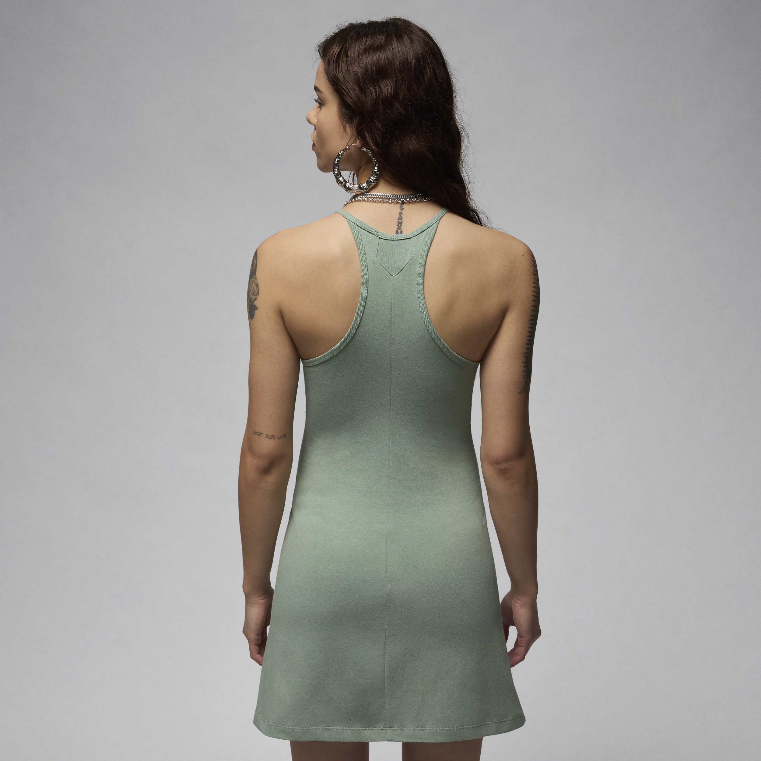 Robe en maille slim Jordan pour femme - Vert