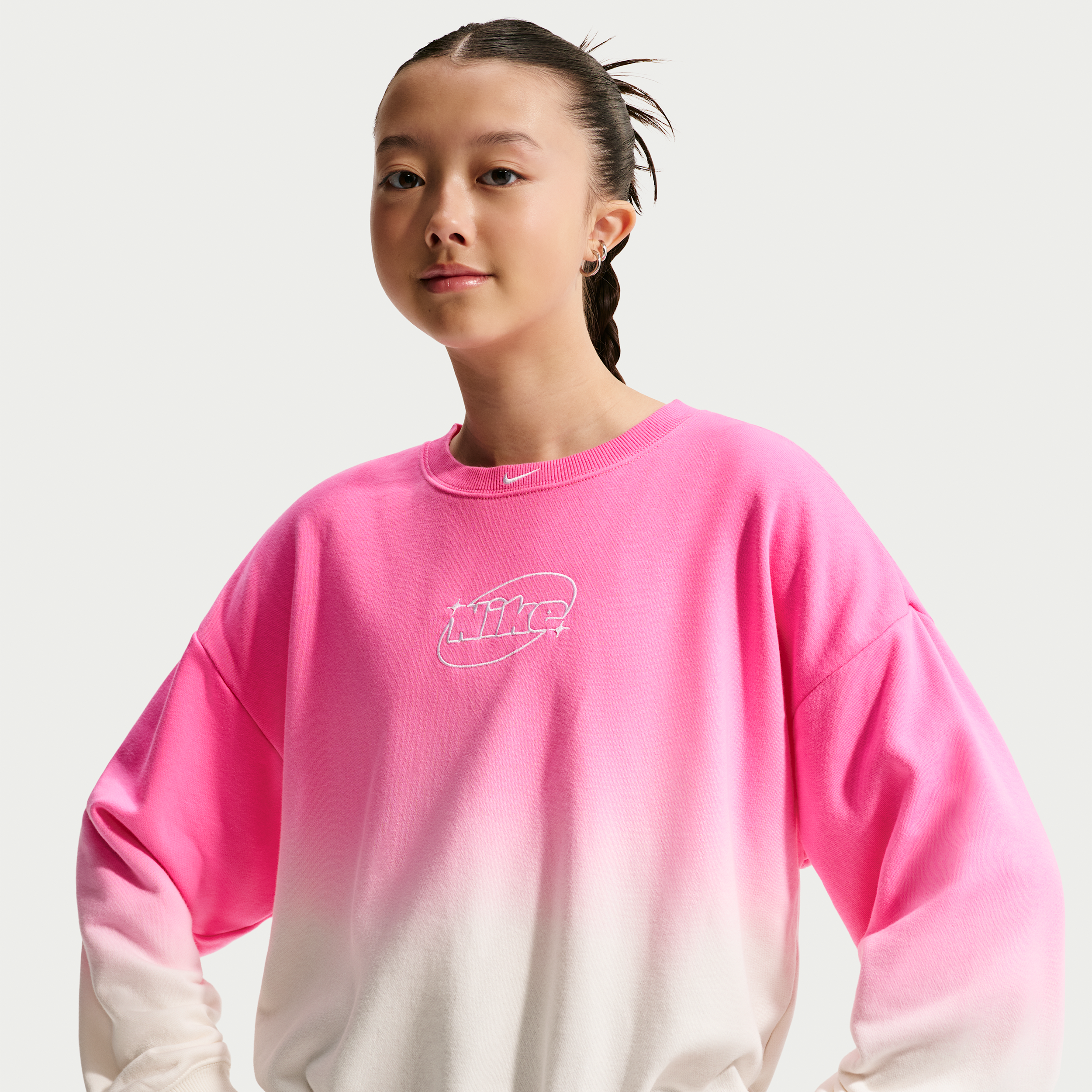 Nike Haut Oversize A Motif Nike Studio Fleece Lightweight Pour Pre Ado Fille