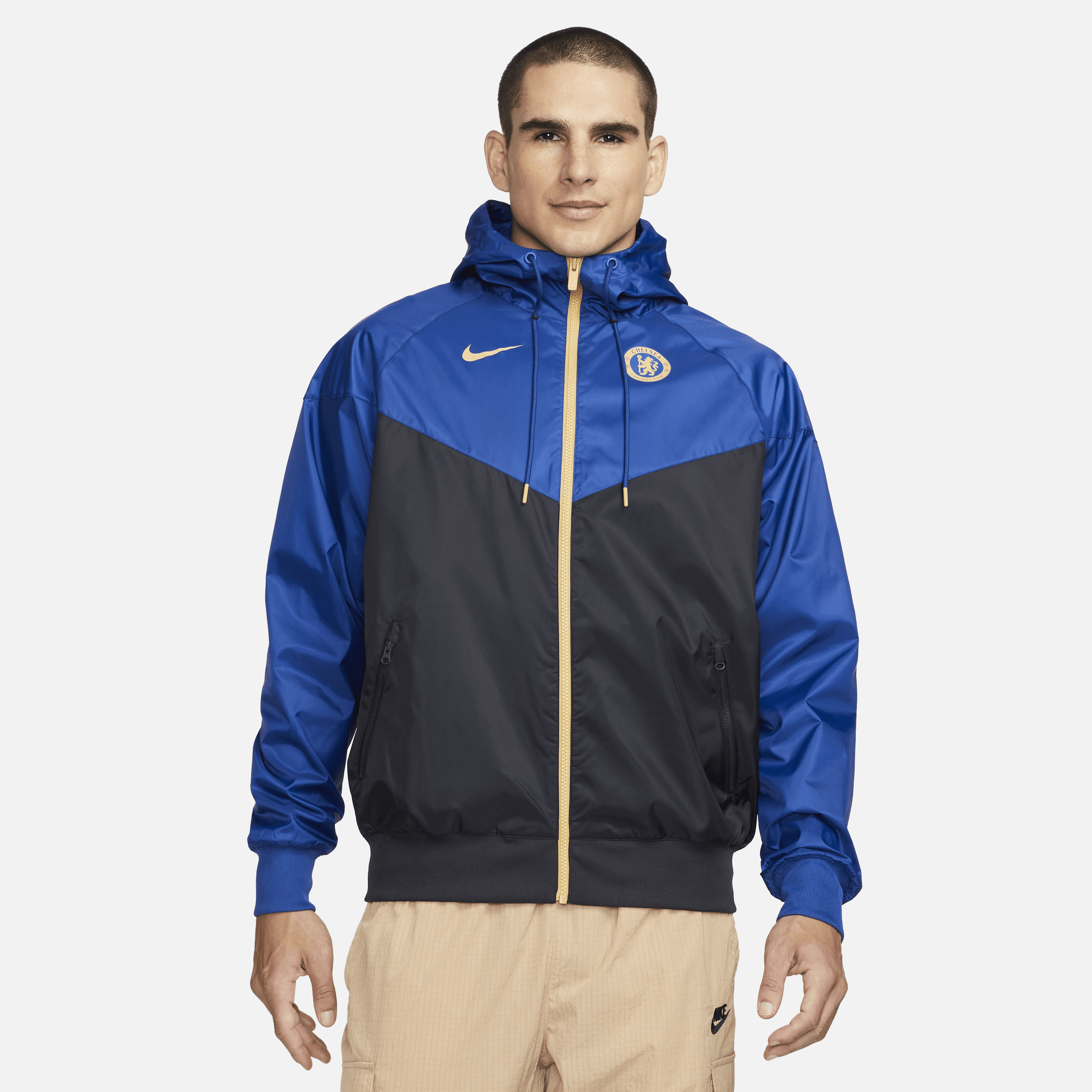 black and blue nike jacket
