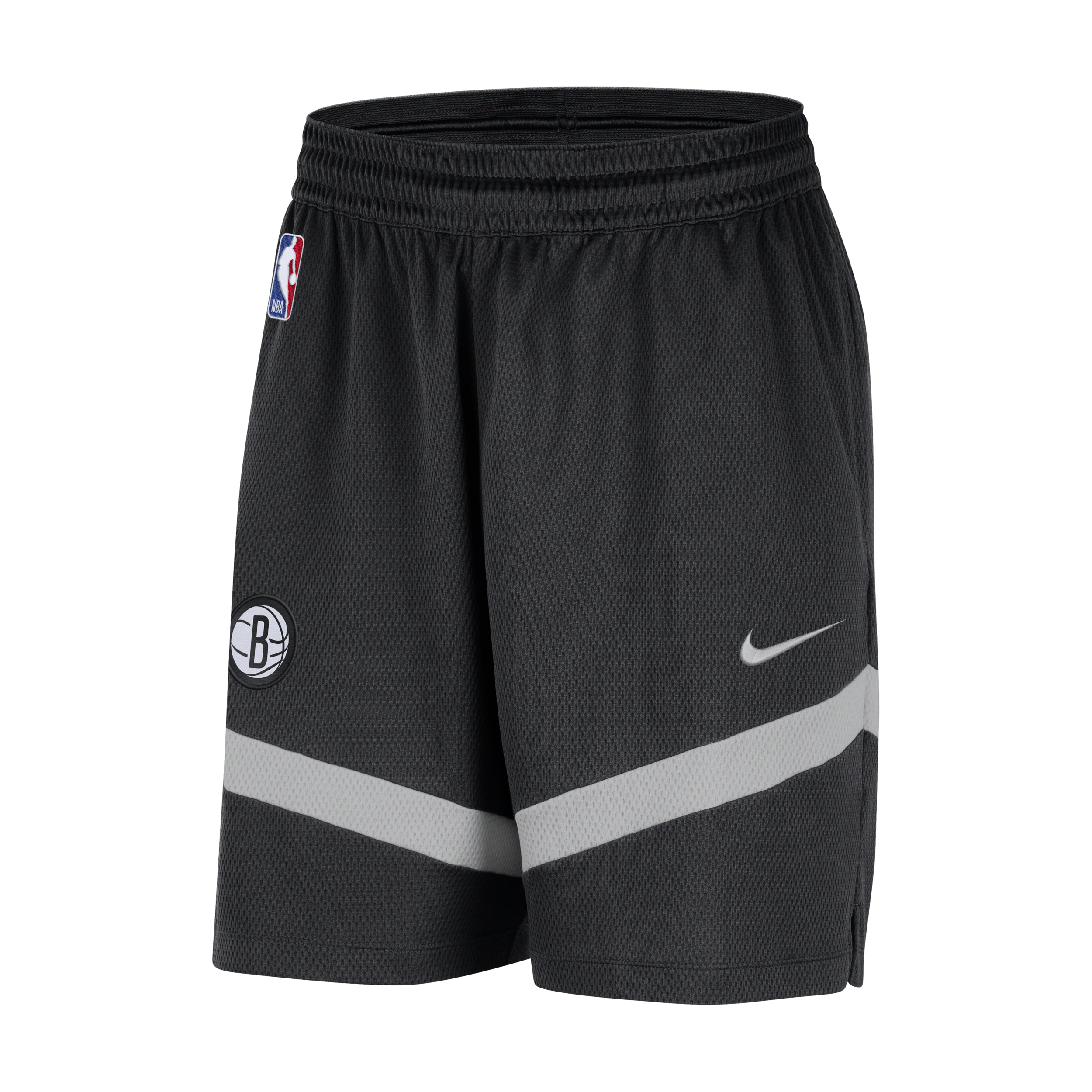 Nike Brooklyn Nets Icon Practice Dri-FIT NBA-herenshorts (21 cm) Zwart