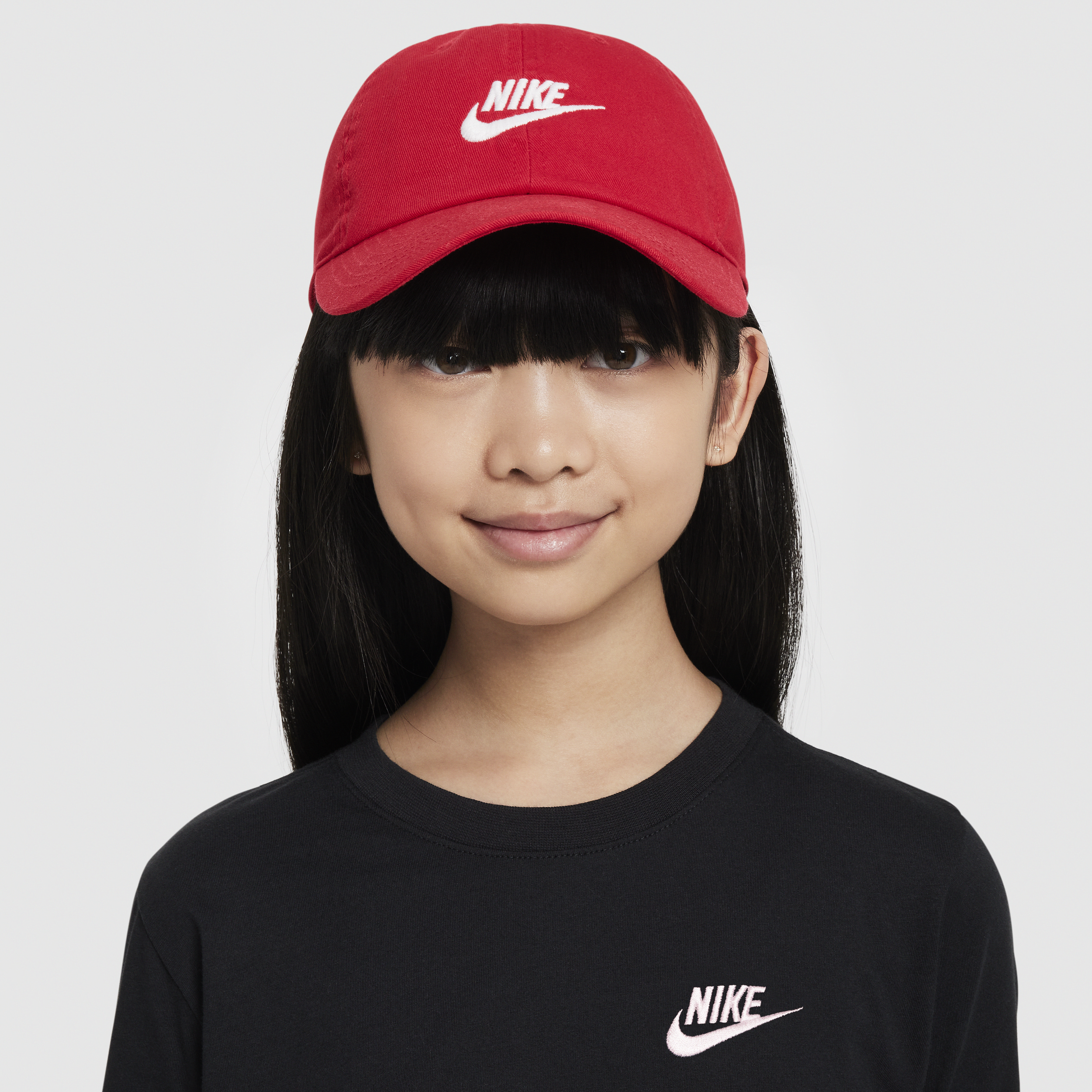 Casquette délavée sans structure Futura Nike Club pour enfant - Rouge