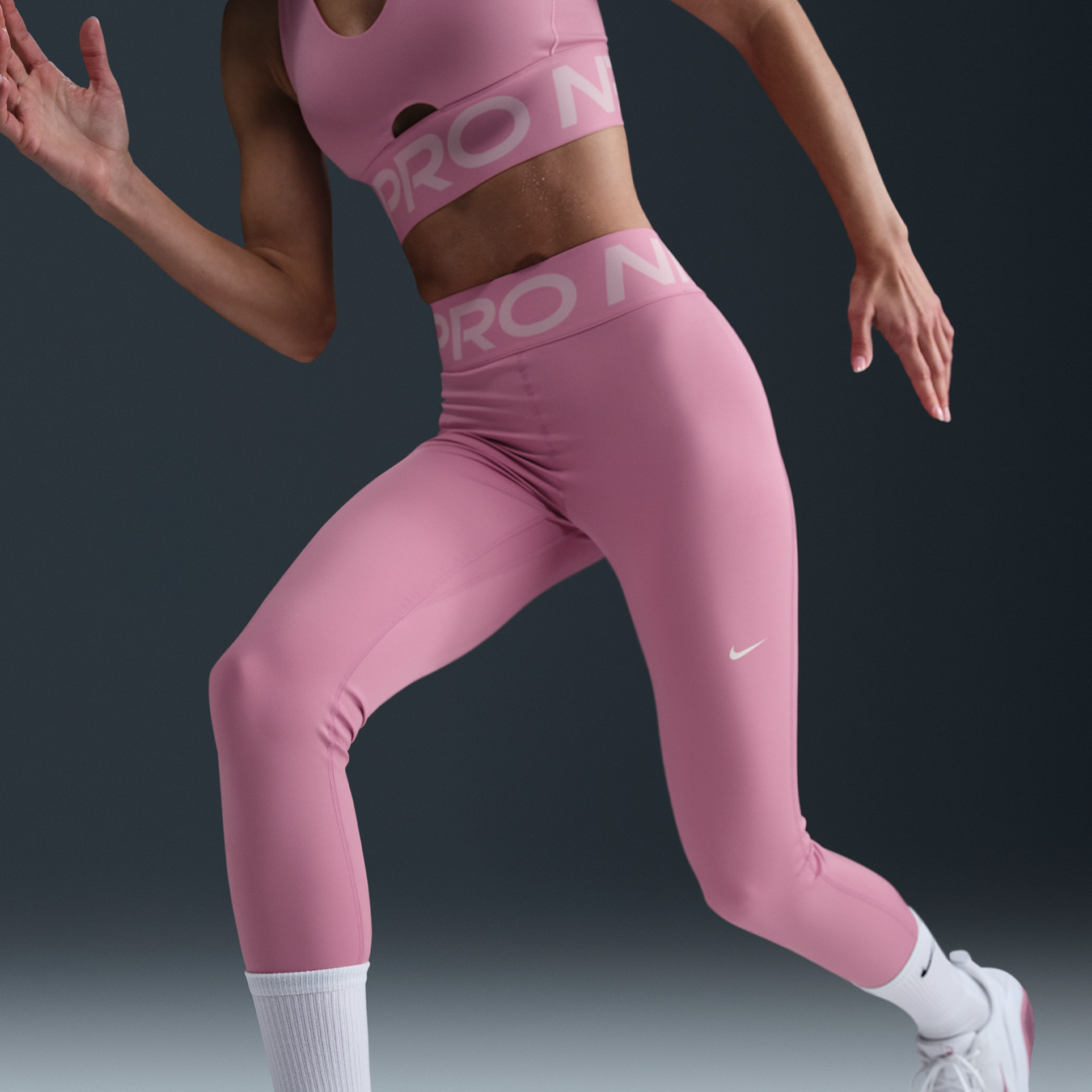 Legging long taille haute Nike Pro Sculpt pour femme - Rose