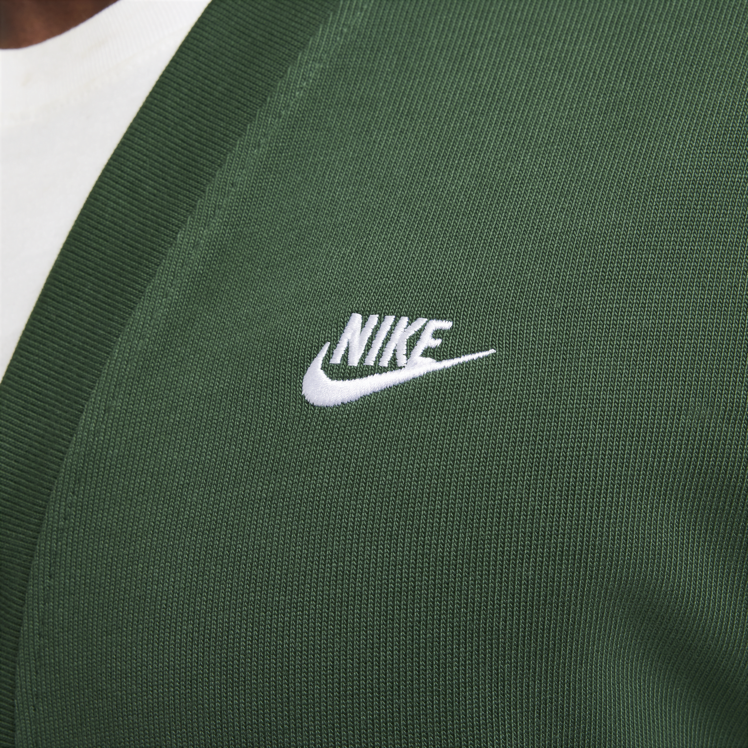 Cardigan Fairway en maille Nike Club pour homme - Vert