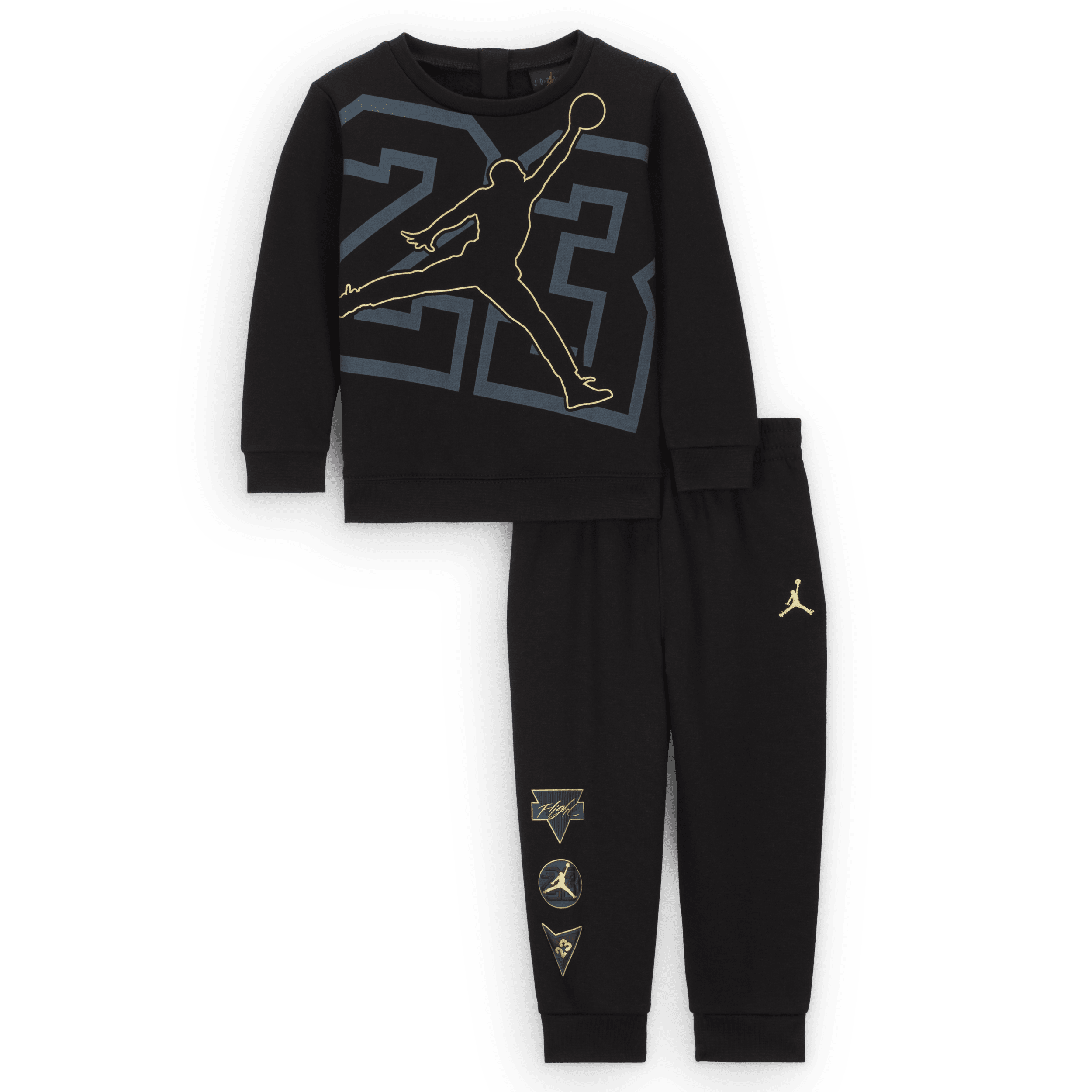 Ensemble deux pièces avec haut Jordan « See Me Shine » pour bébé (12-24 mois) - Noir