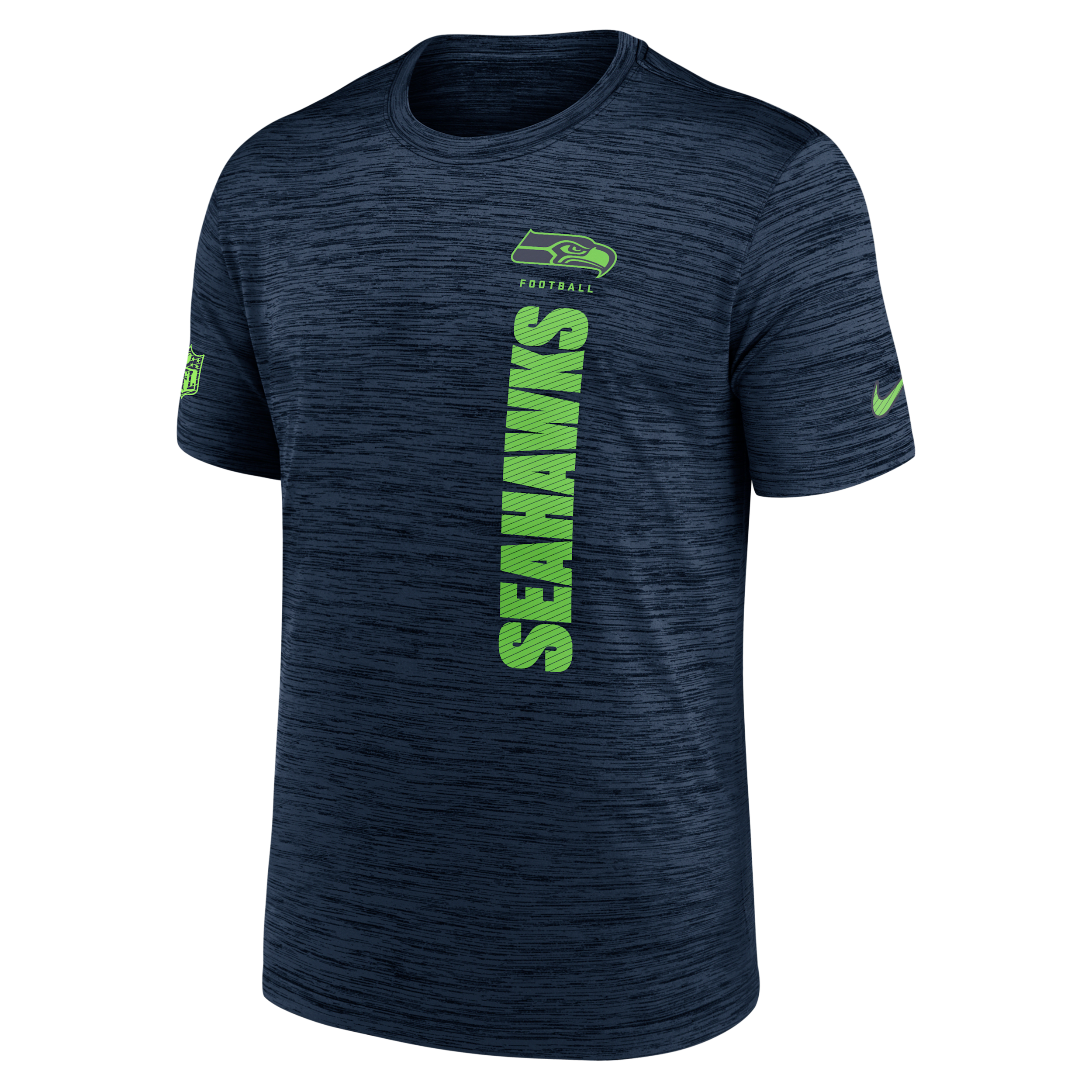 T-shirt Nike Dri-FIT NFL Seattle Seahawks Sideline Velocity pour homme - Bleu