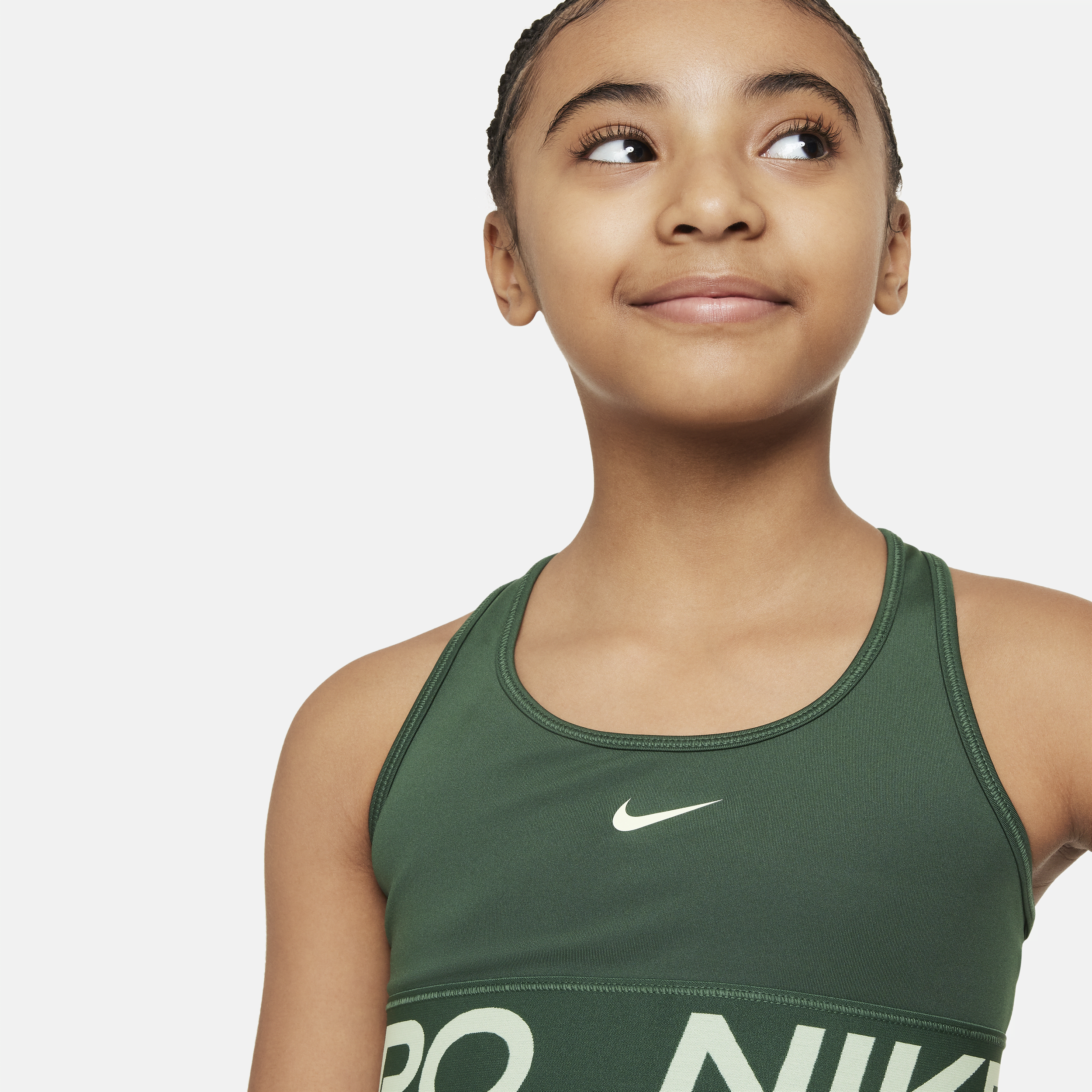 Nike Swoosh sport-bh voor meisjes Groen