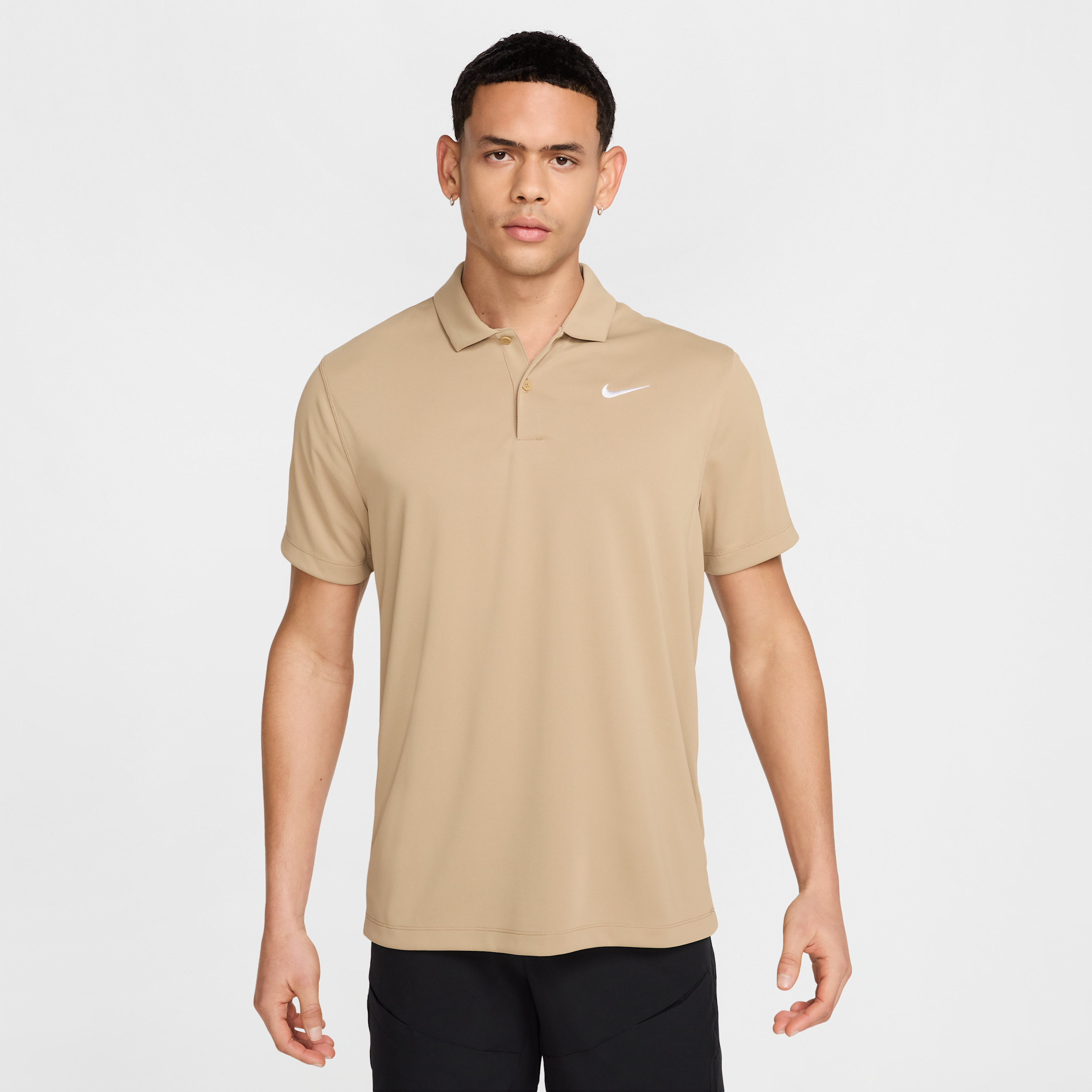 NikeCourt Dri-FIT Men's Tennis Polo - Brown - Recycled Polyester - 50% Recycled Polyester