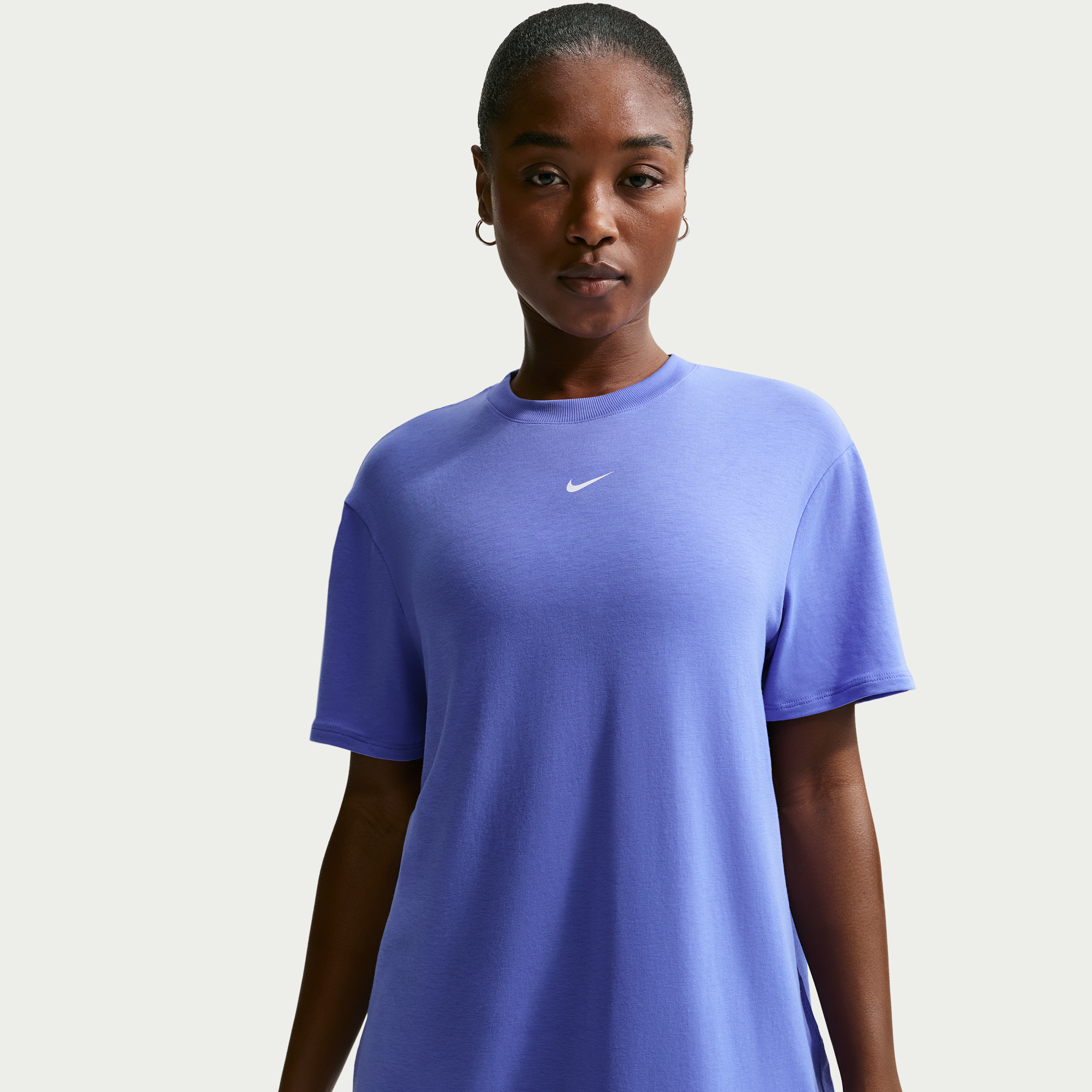 Top a manica corta Dri-FIT Nike One Relaxed – Donna - Blu