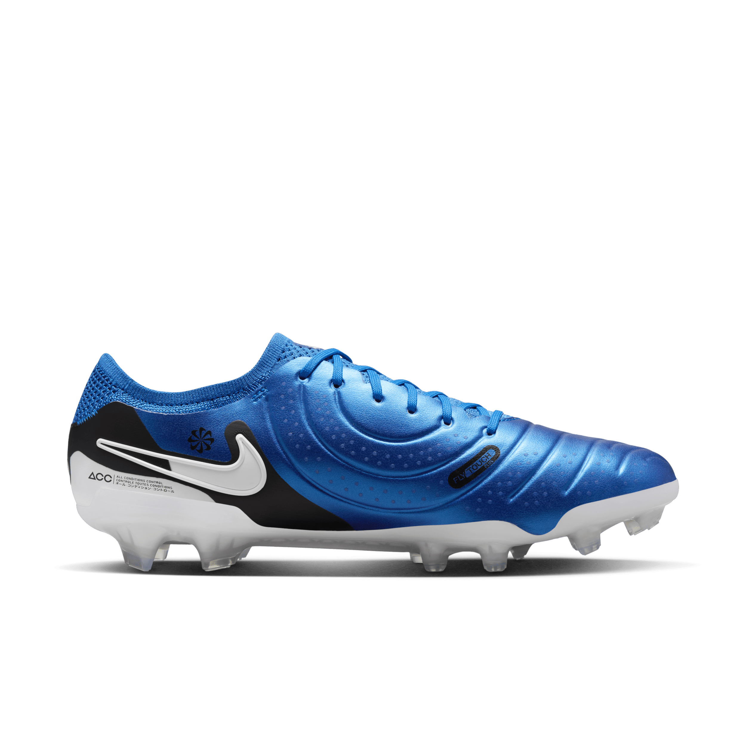 Chaussure de foot basse à crampons pour terrain sec Nike Tiempo Legend 10 Elite - Bleu