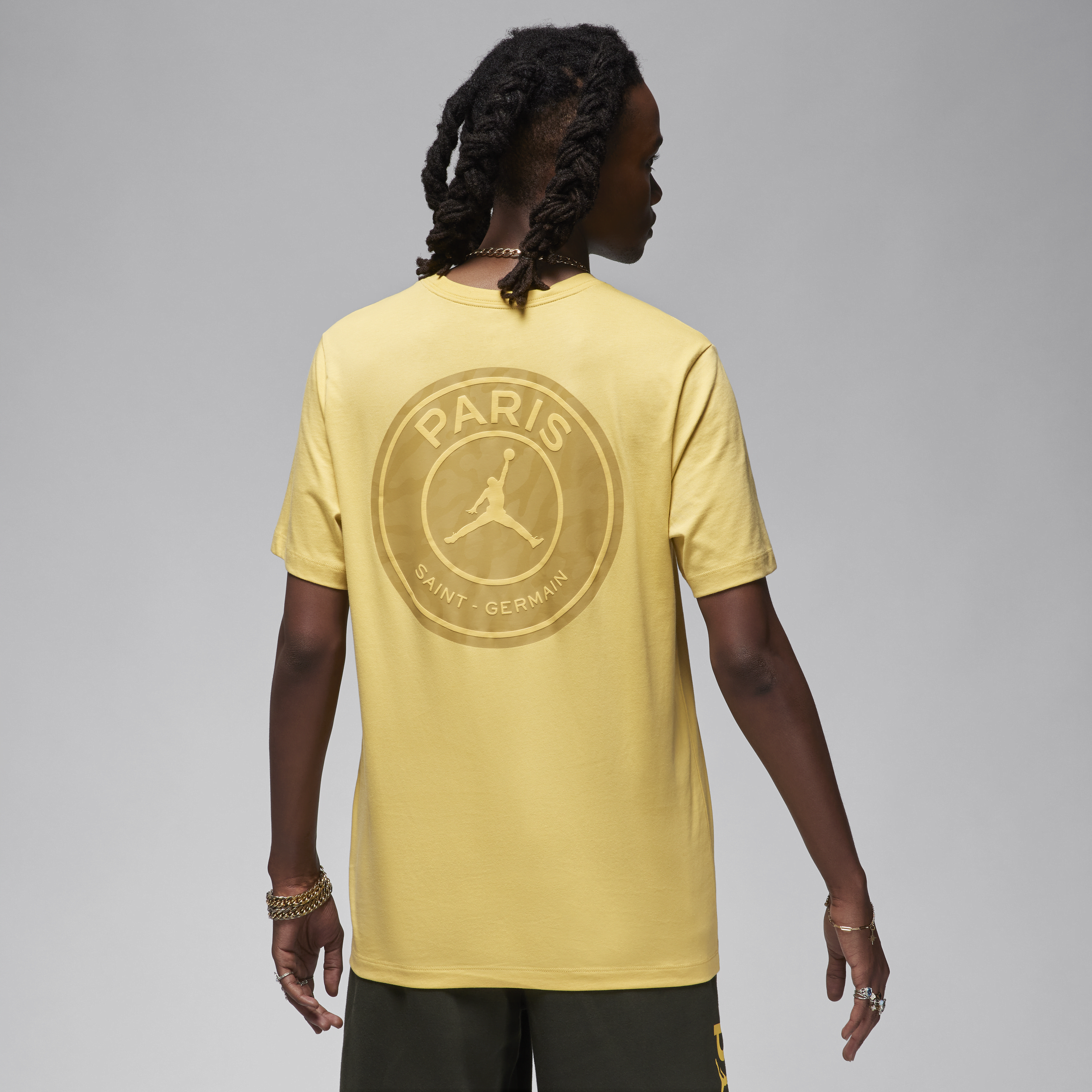 Nike Paris Saint-Germain T-shirt voor heren Geel