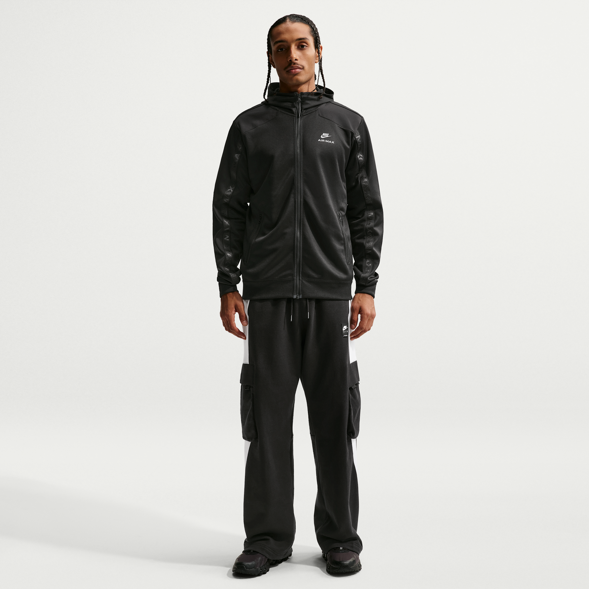 black nike air max tracksuit