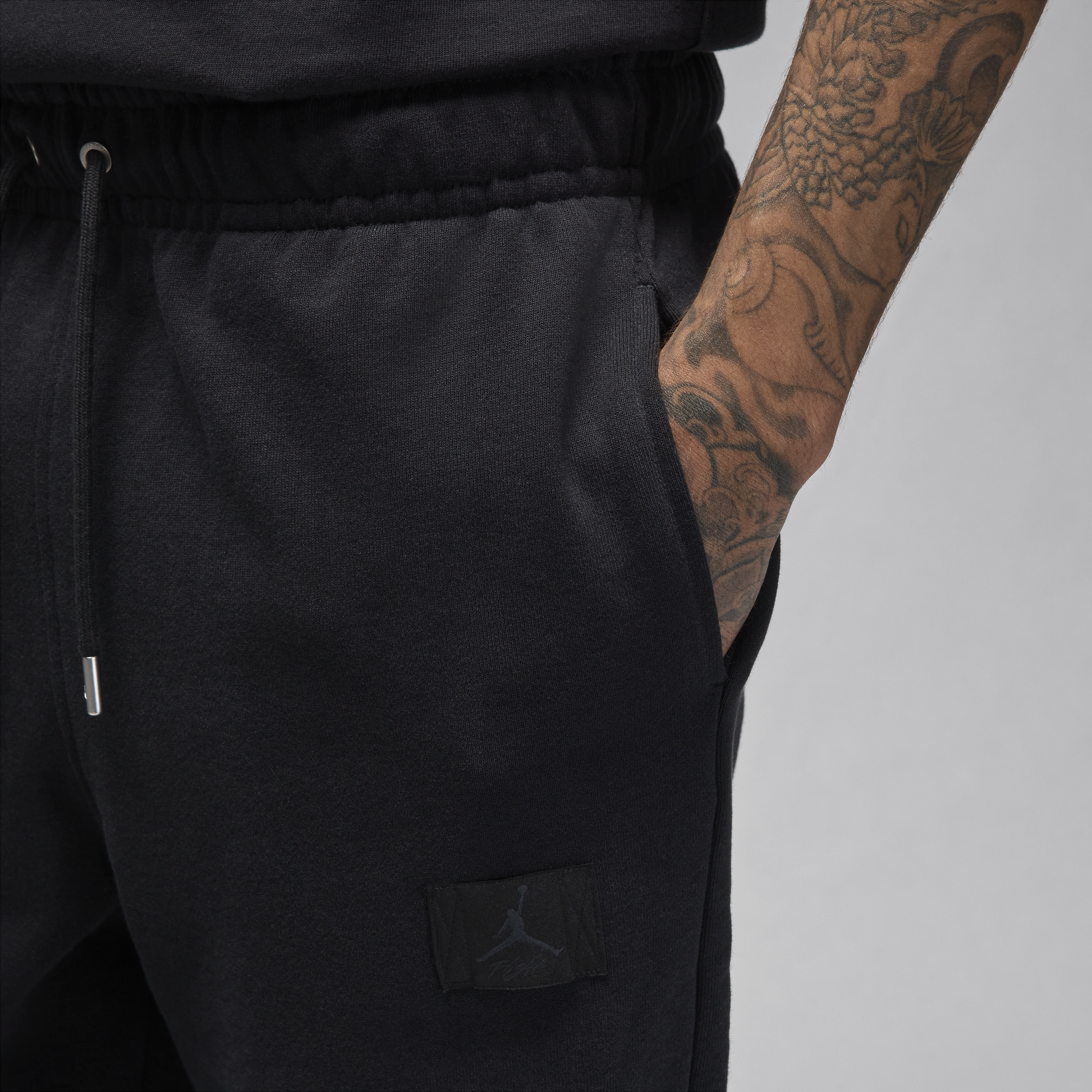 Pantalon en tissu Fleece Jordan Flight pour homme - Noir