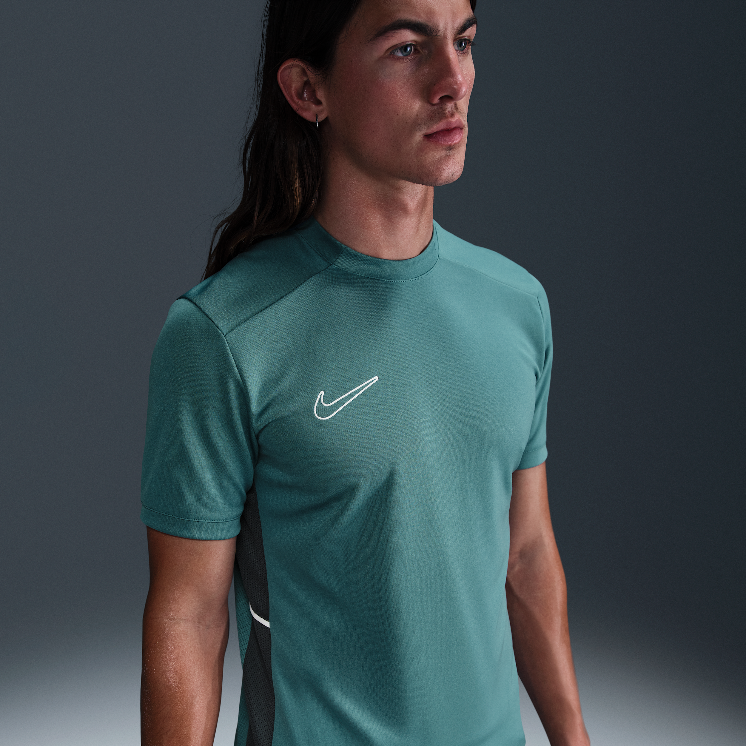 Thumbnail - Nike Academy Dri-FIT Kurzarm-Fußballoberteil (Herren) - Grün
