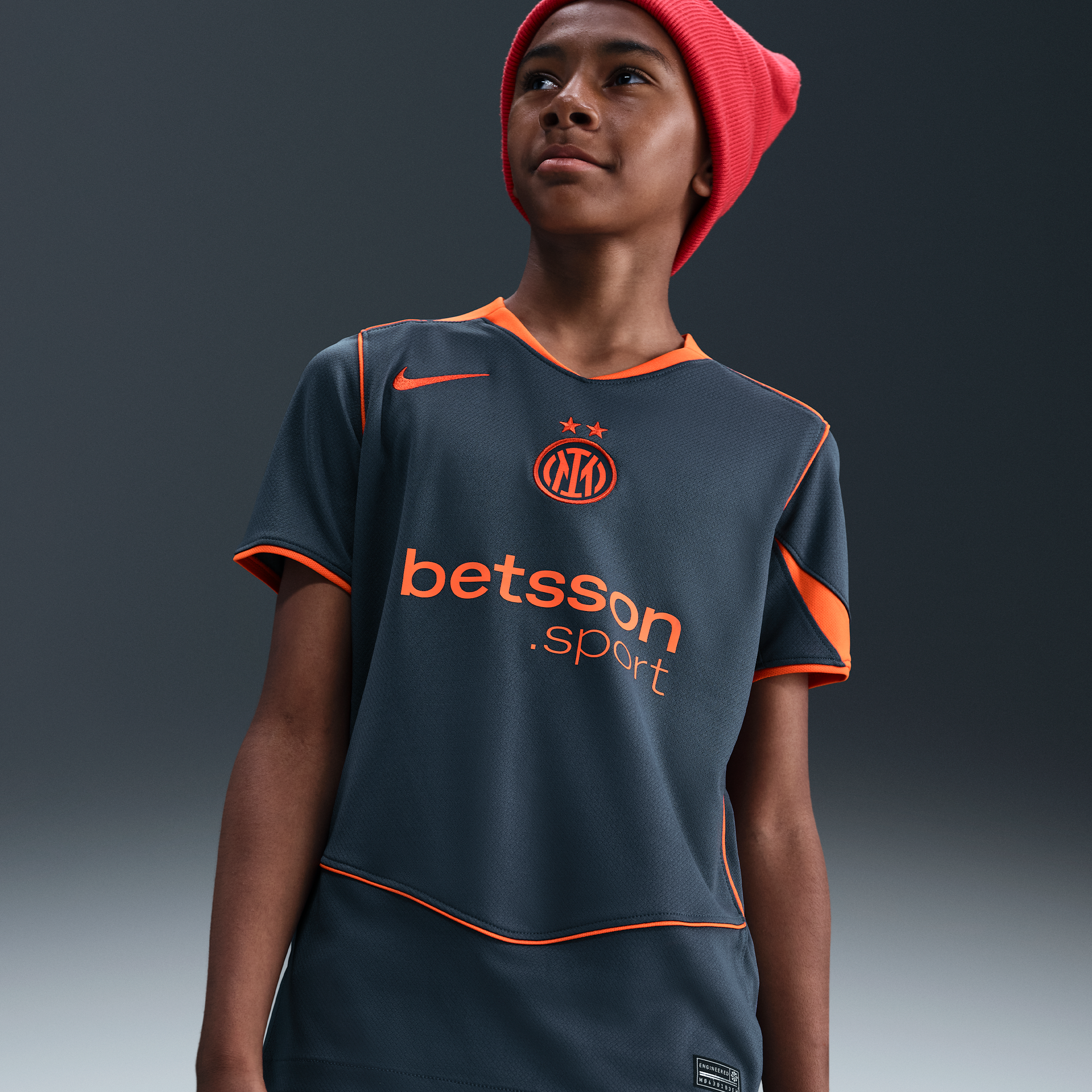 Inter Milan 2025/26 Stadium Third Nike Dri-FIT Total 90 Replica-fodboldtrøje til større børn - blå