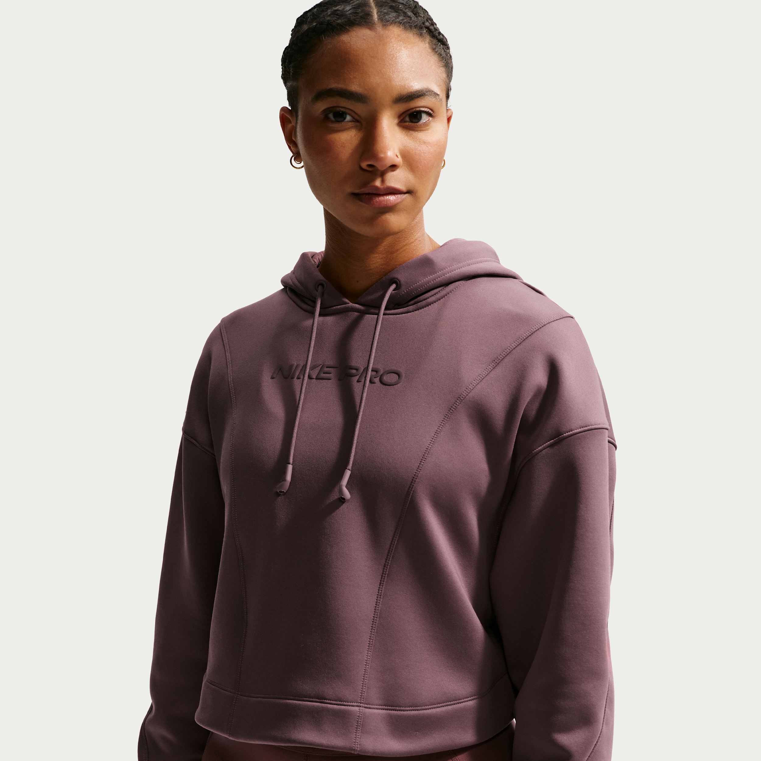 Thumbnail - Nike Pro Therma-FIT Damen-Hoodie - Lila