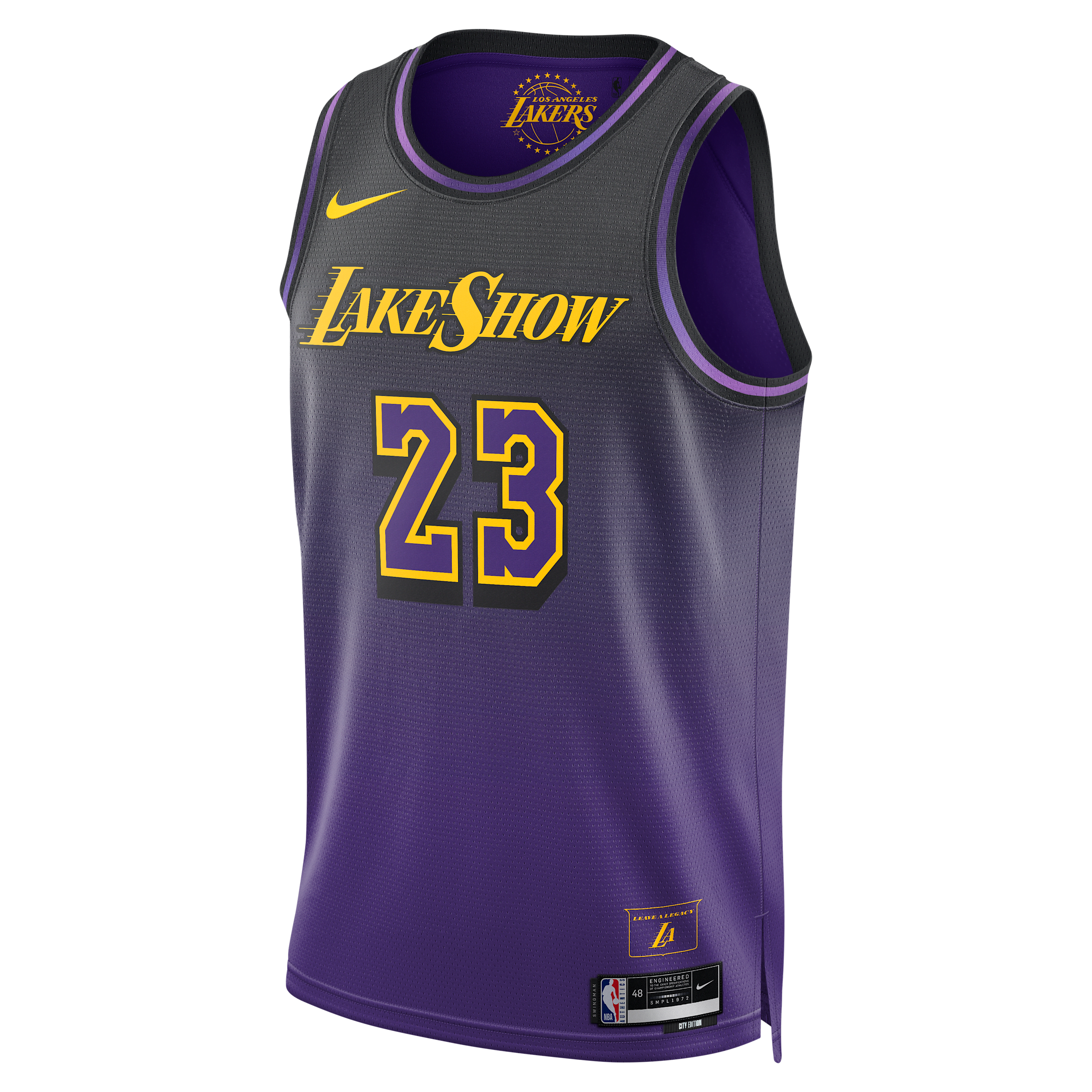 Maillot Nike Dri-FIT NBA Swingman LeBron James Los Angeles Lakers 2024/25 City Edition pour homme -
