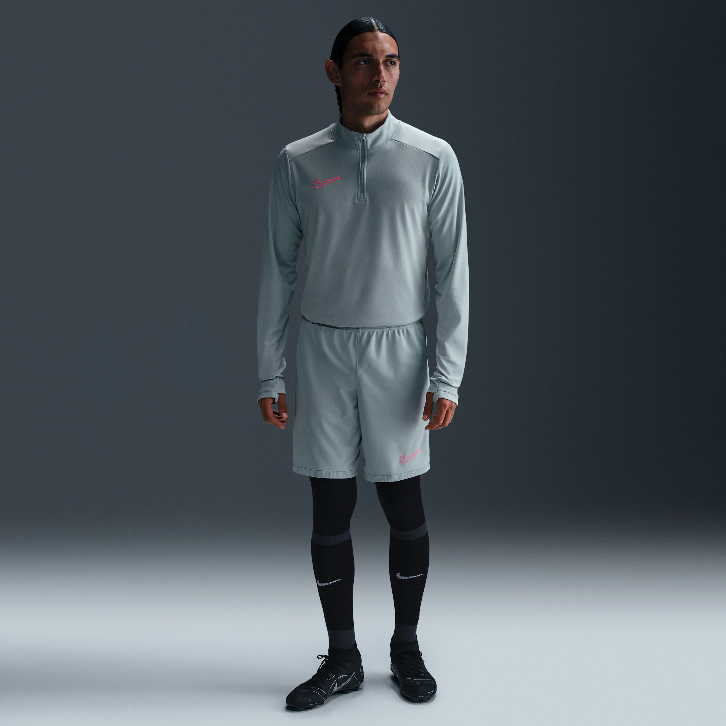 Thumbnail - Nike Academy Dri-FIT Fußballhose für Herren - Grau