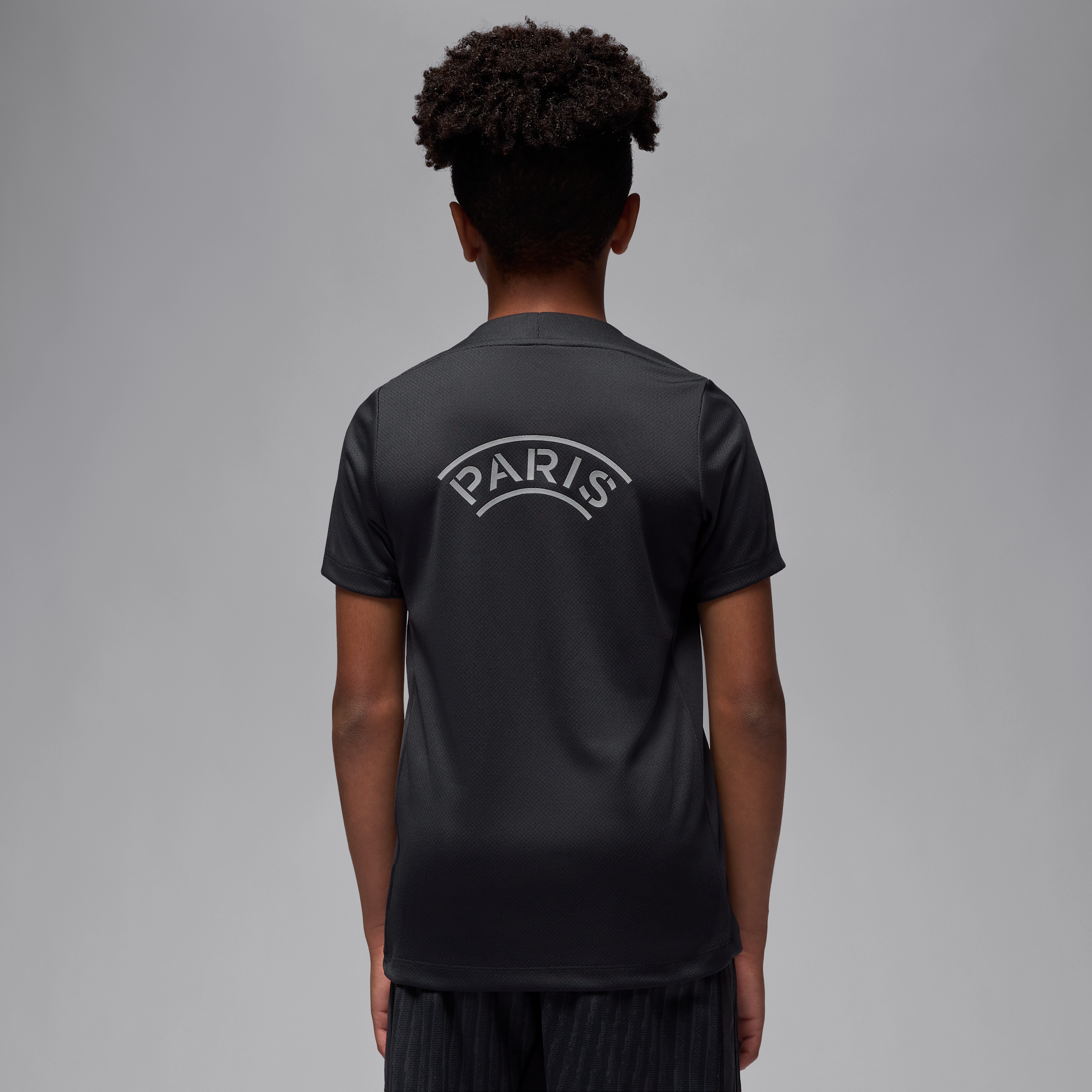 Thumbnail - Paris Saint-Germain Strike Fourth Jordan Dri-FIT Kurzarm-Fußballoberteil (ältere Kinder) - Schwarz