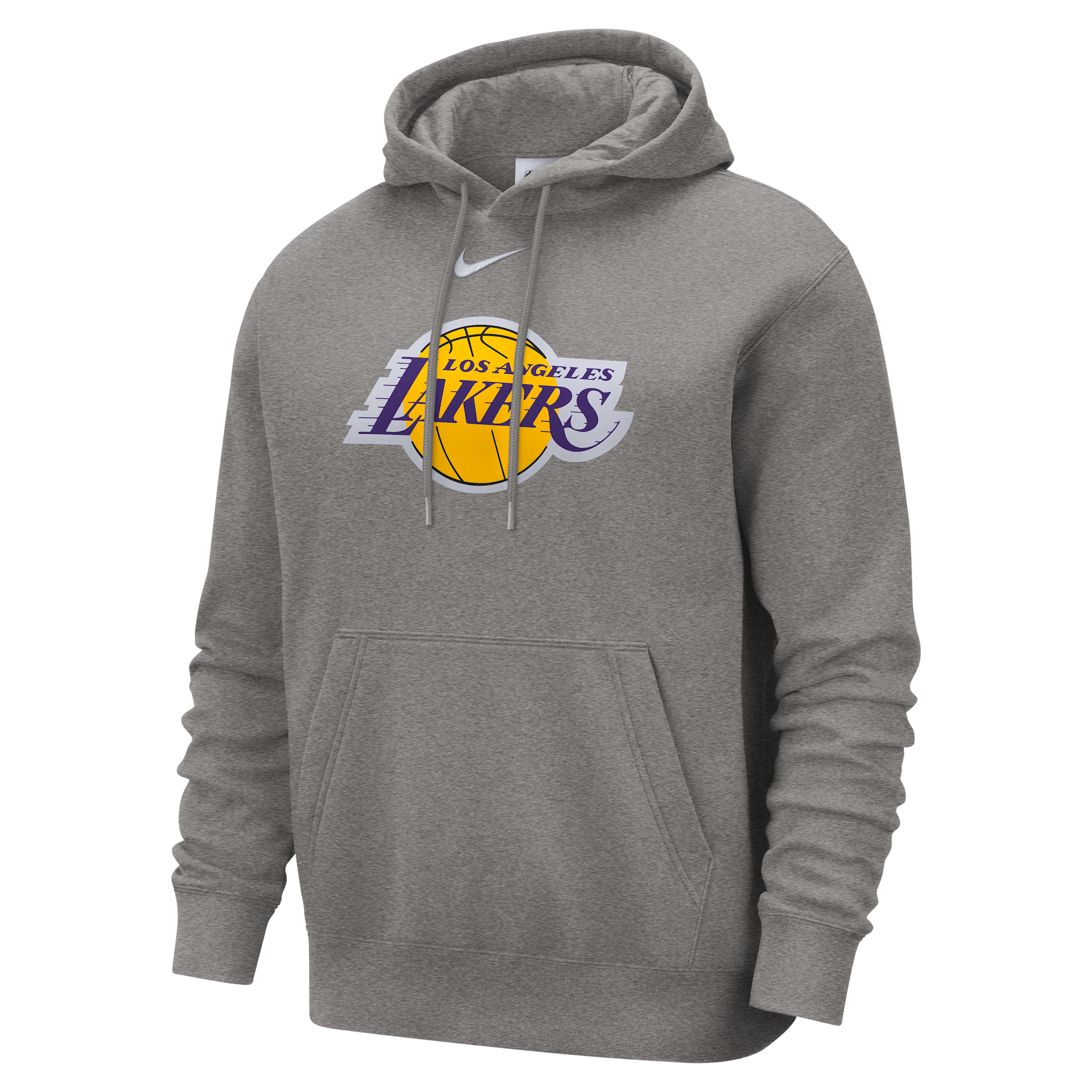 Felpa pullover con cappuccio Los Angeles Lakers Club Nike NBA – Uomo - Grigio
