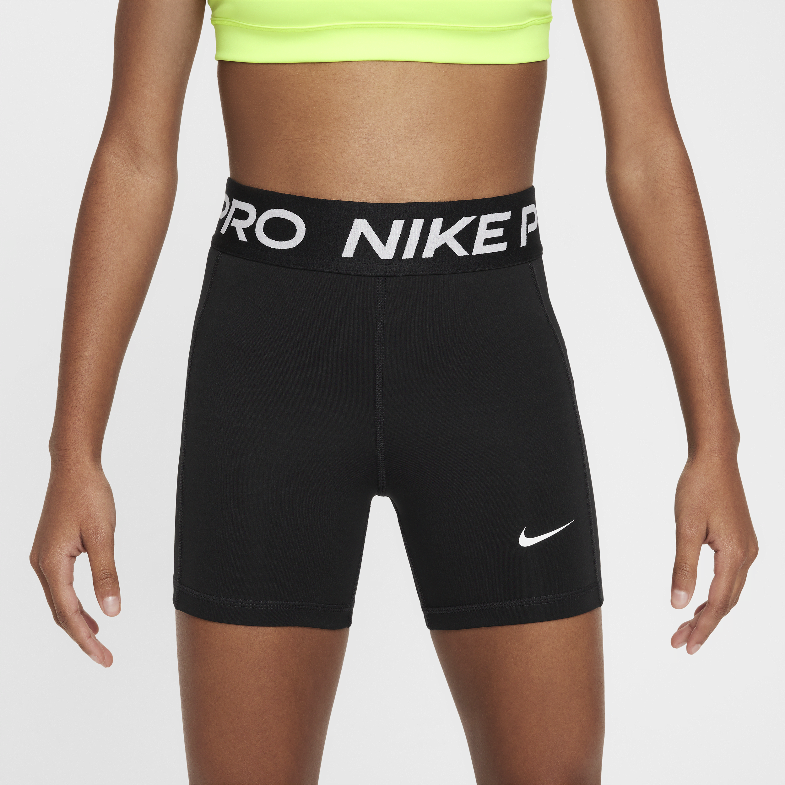 Nike Pro Leak Protection: Period Dri-FIT shorts voor meisjes Zwart