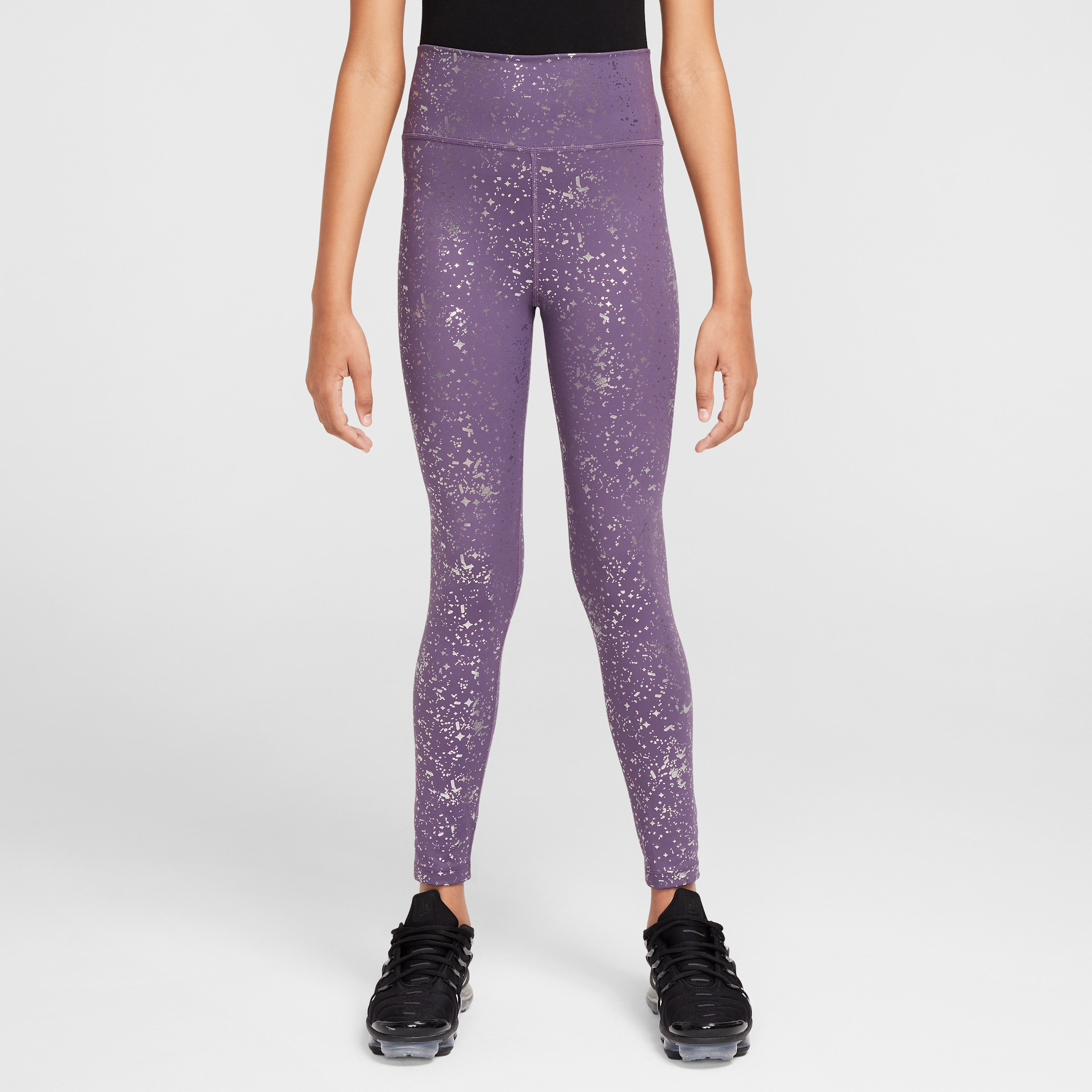 Legging taille haute Dri-FIT Nike One pour ado (fille) - Pourpre