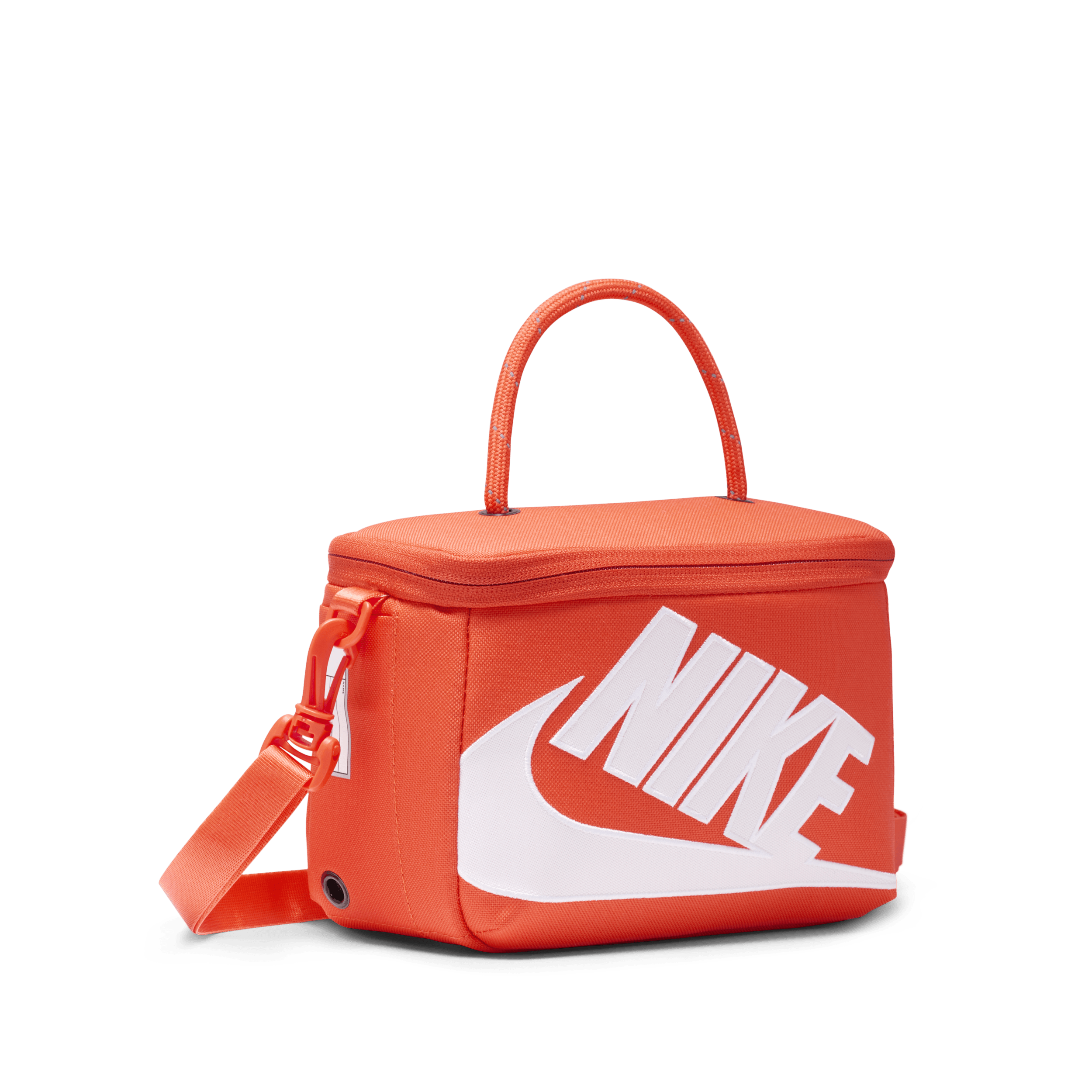 Nike mini-crossbodytas in schoenendoosstijl (3 liter) Oranje