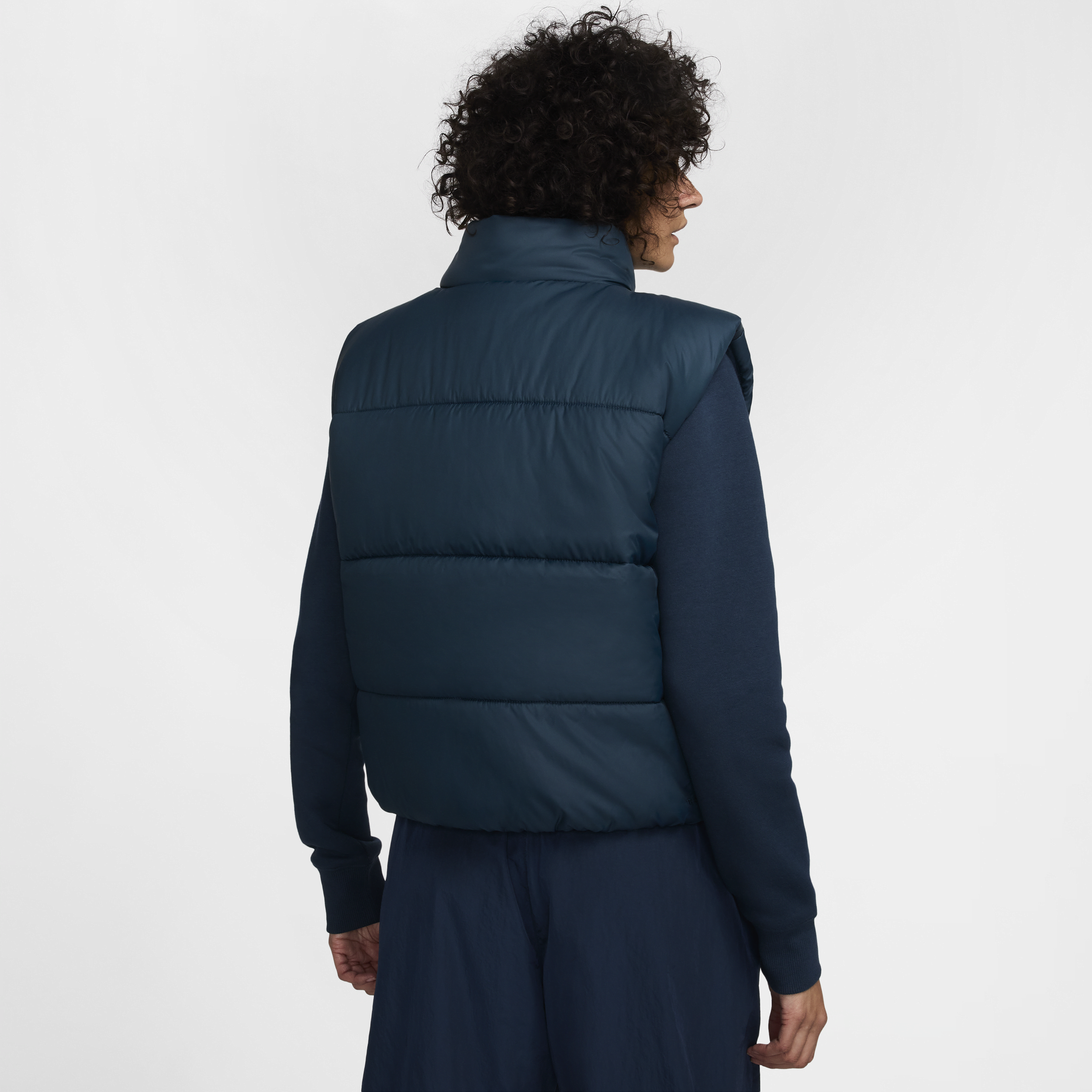 Veste sans manches ample Therma-FIT Nike Sportswear Classic Puffer pour femme - Bleu