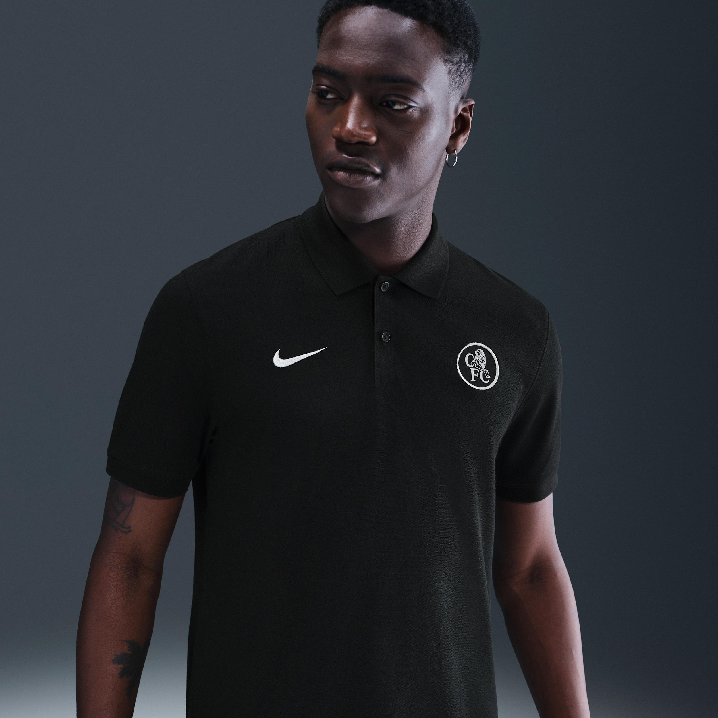 Nike Chelsea FC The  Polo Derde  Dri-FIT voetbalpolo voor heren - Zwart