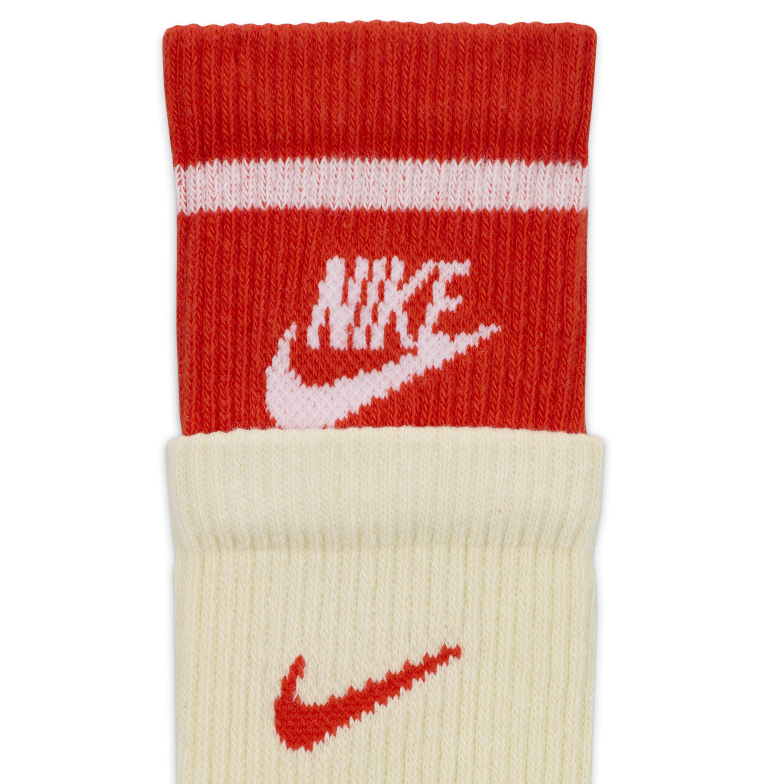 Chaussettes mi-mollet épaisses Nike Everyday Plus (1 paire) - Blanc