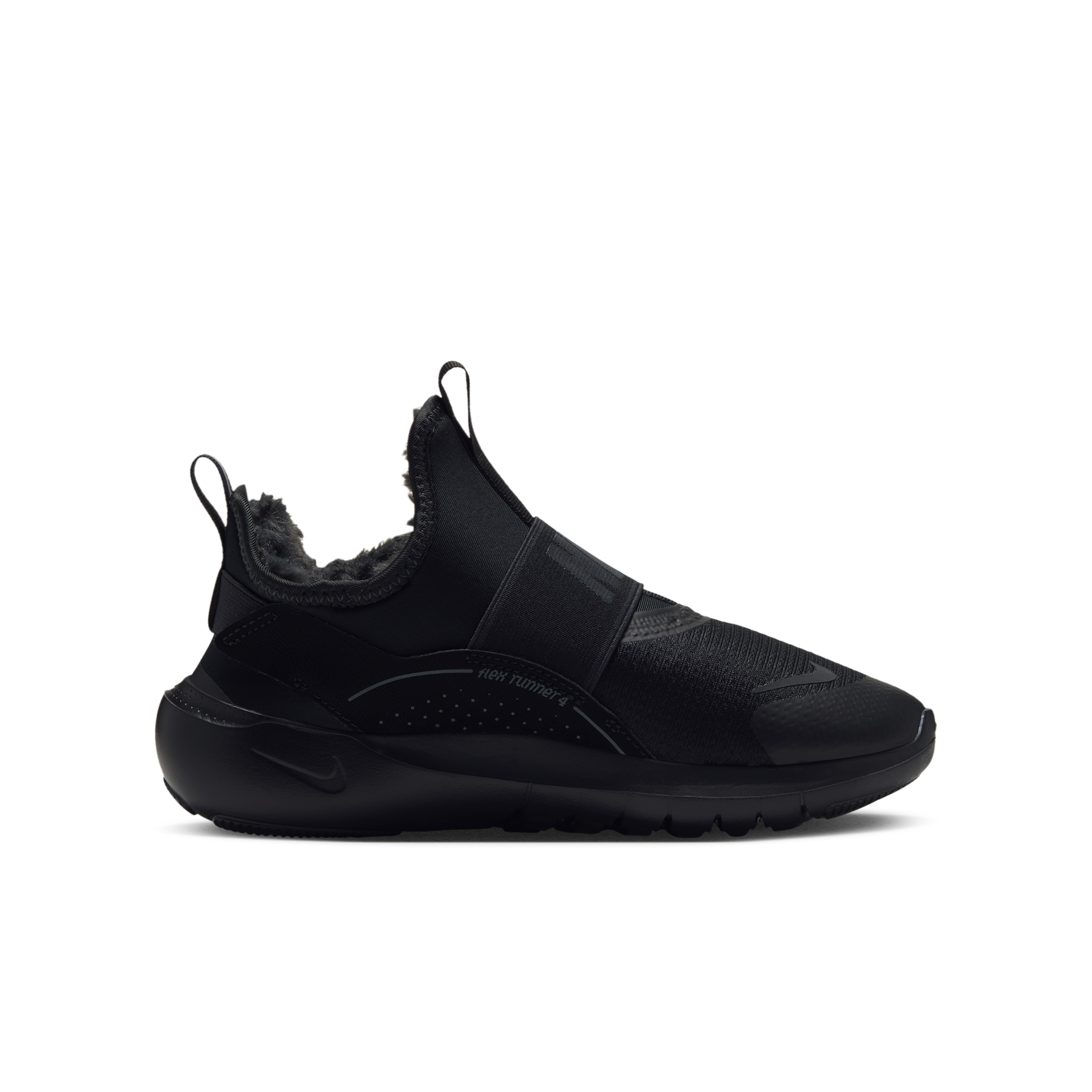 Nike Flex Runner Warm GS 'Black Dark Smoke Grey' | Kid's Size 6 - IQ2362-041