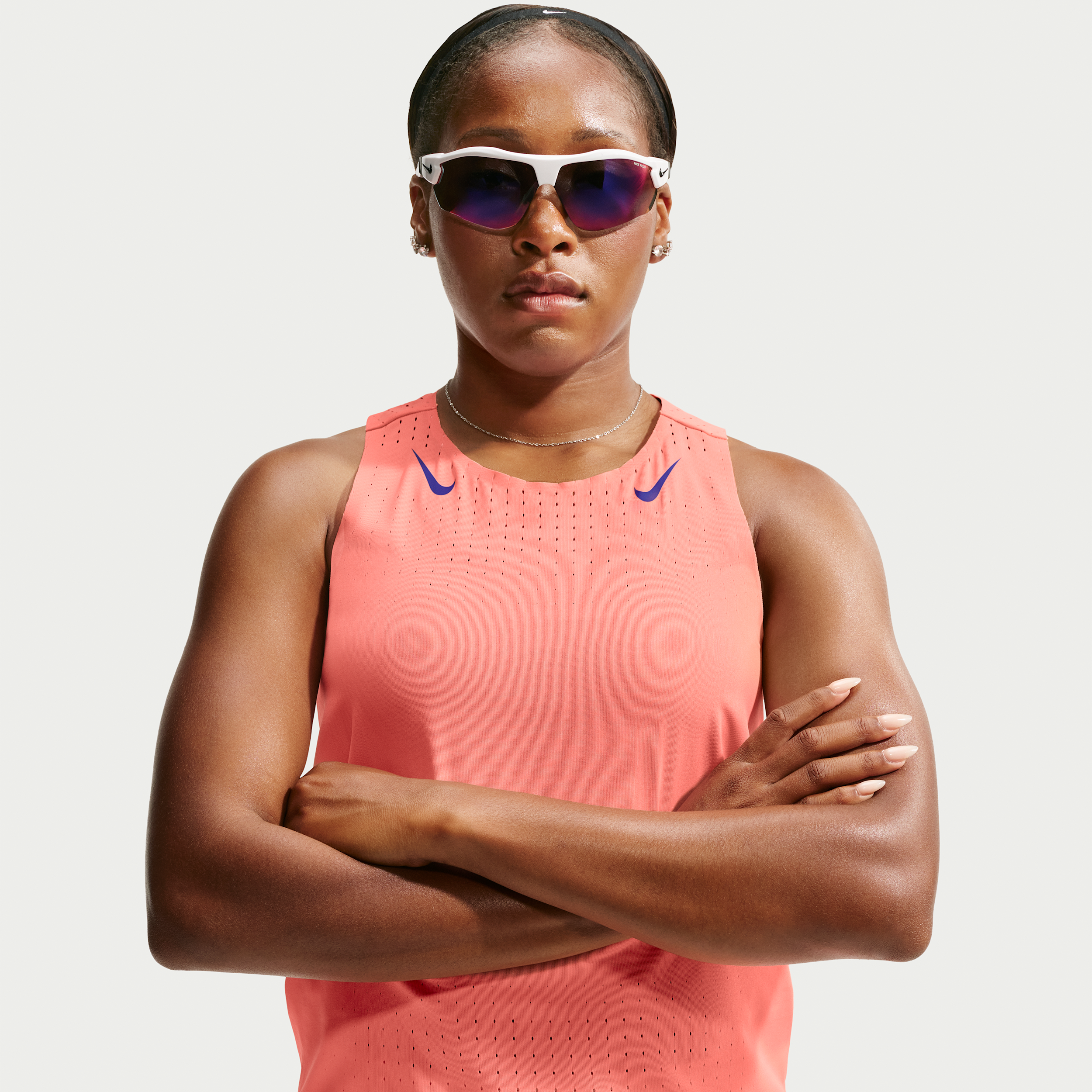 Nike AeroSwift Dri-FIT ADV-løbeundertrøje til kvinder - Pink