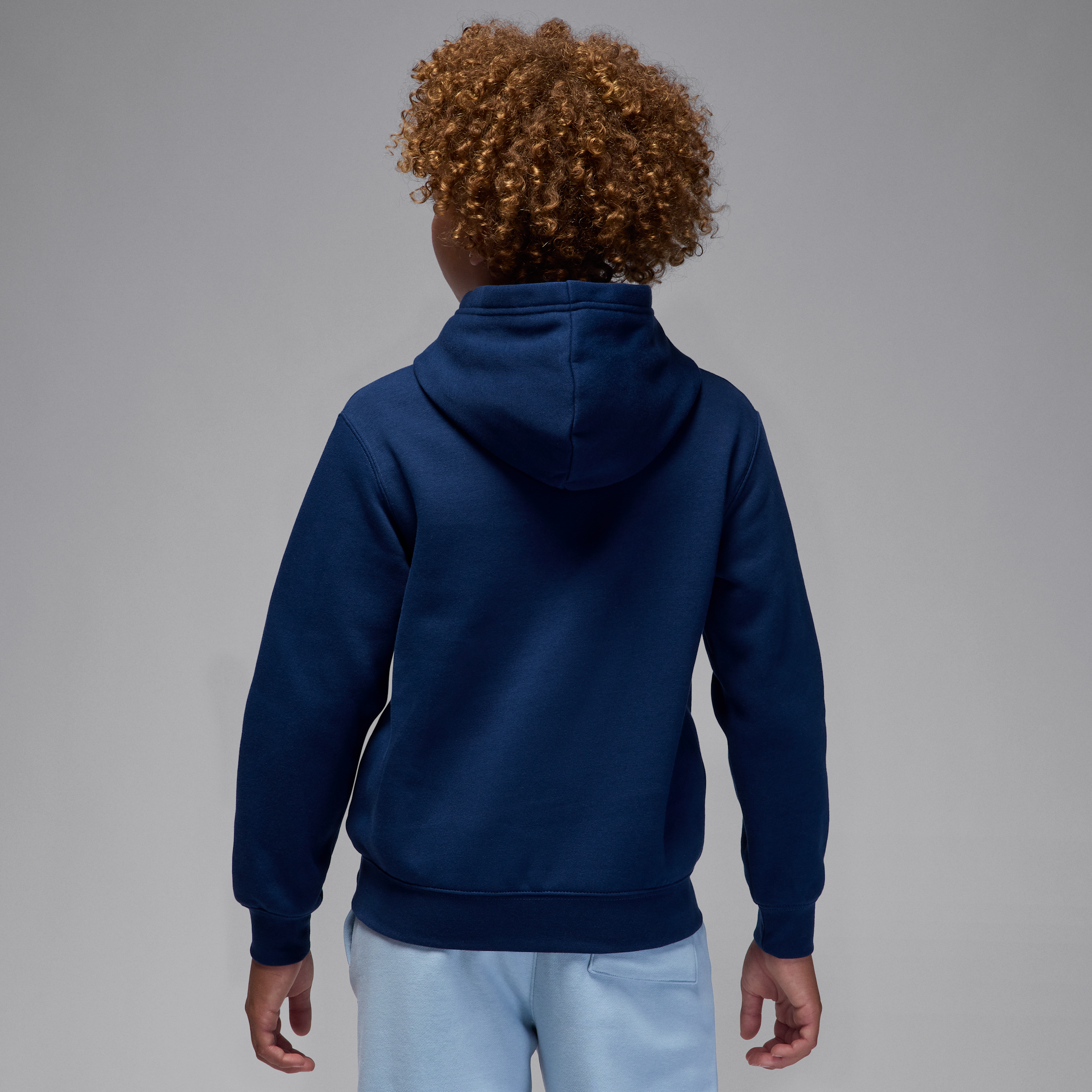 Thumbnail - Jordan Essentials Baseline-Fleece-Kapuzenpullover (ältere Kinder) - Blau