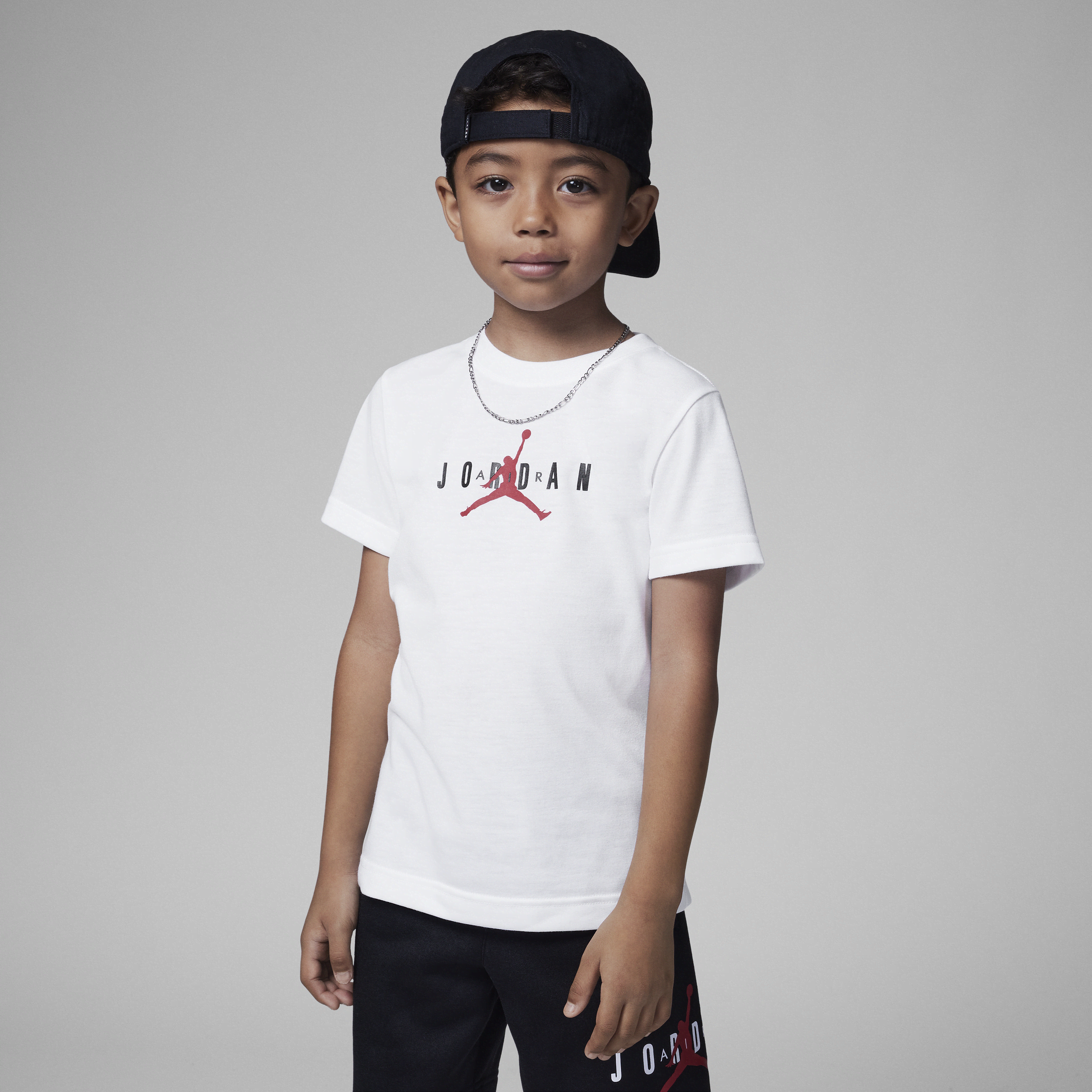 Przyjazny środowisku T-shirt dla małych dzieci Jordan - Biel