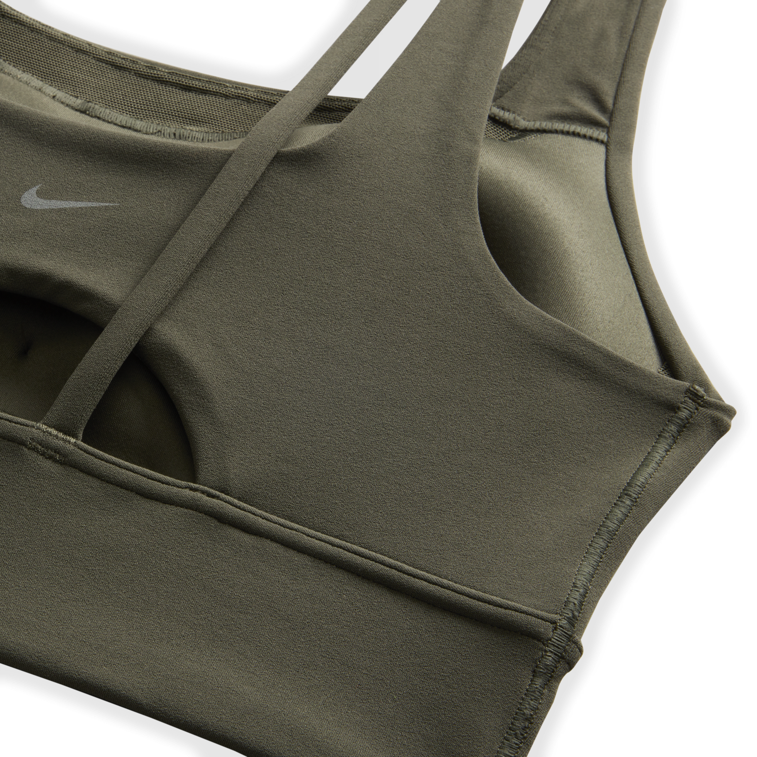 Nike Zenvy lange sport-bh met vulling en medium ondersteuning Groen