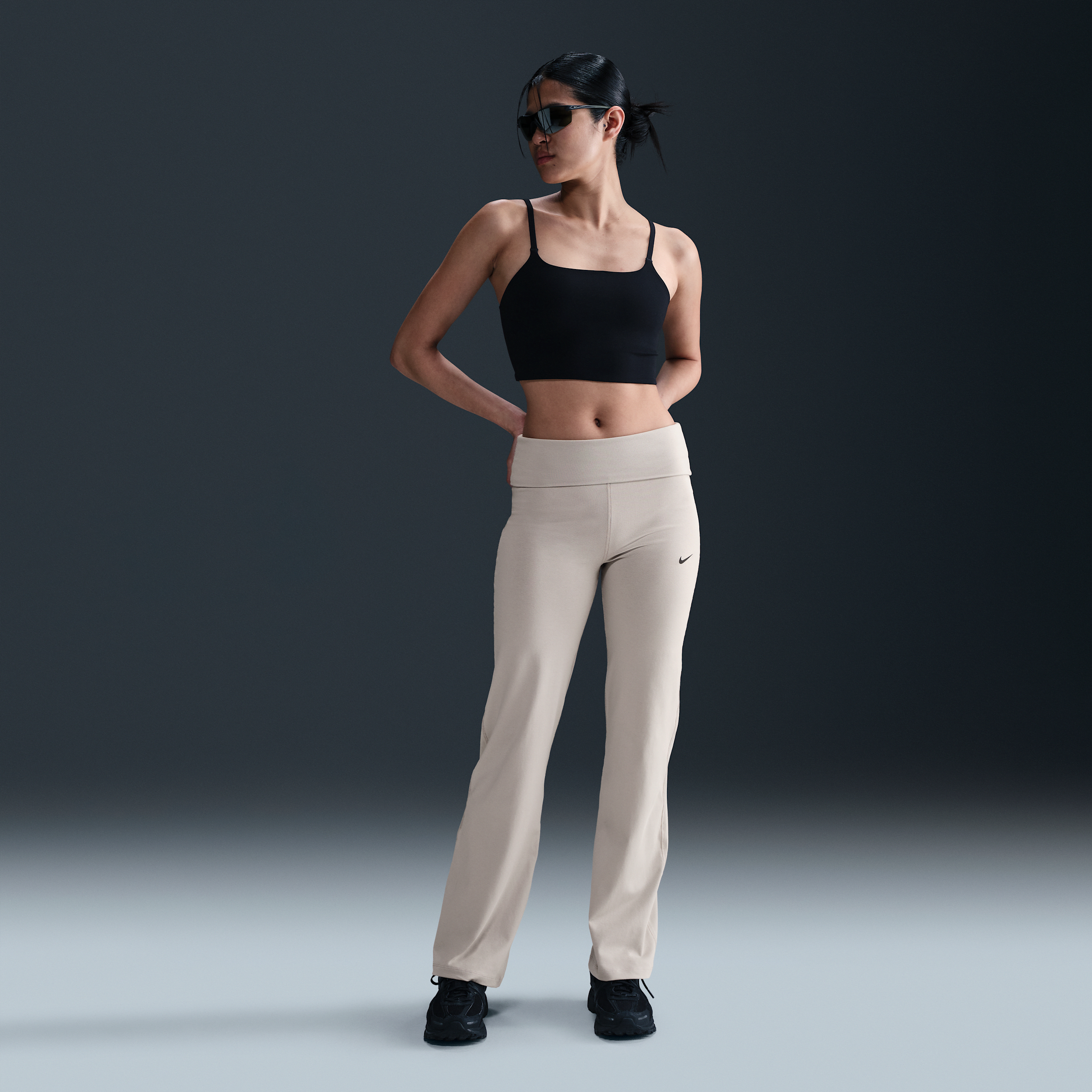 Pantalon taille haute Nike Sportswear pour femme - Gris