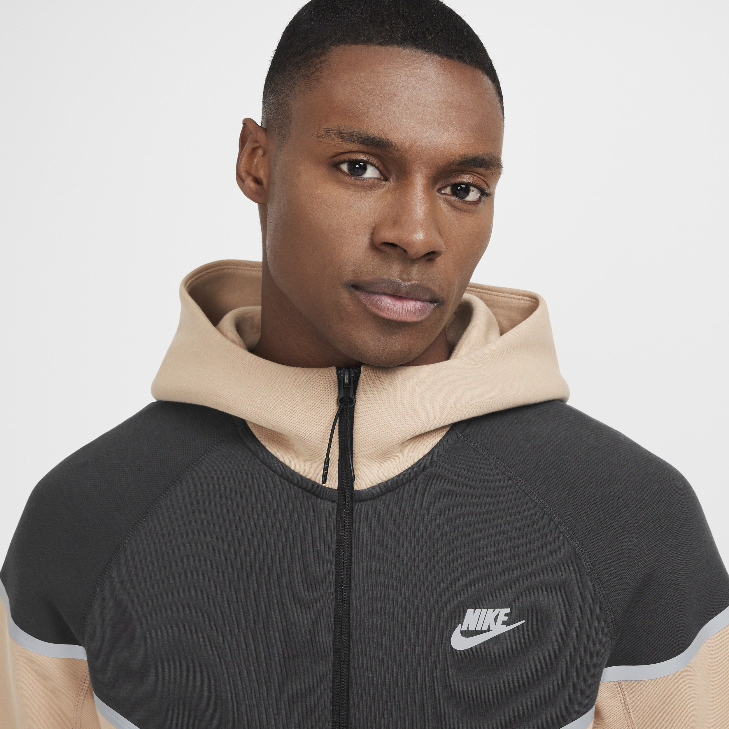 Veste à zip en Fleece Nike Tech Windrunner pour homme - Marron