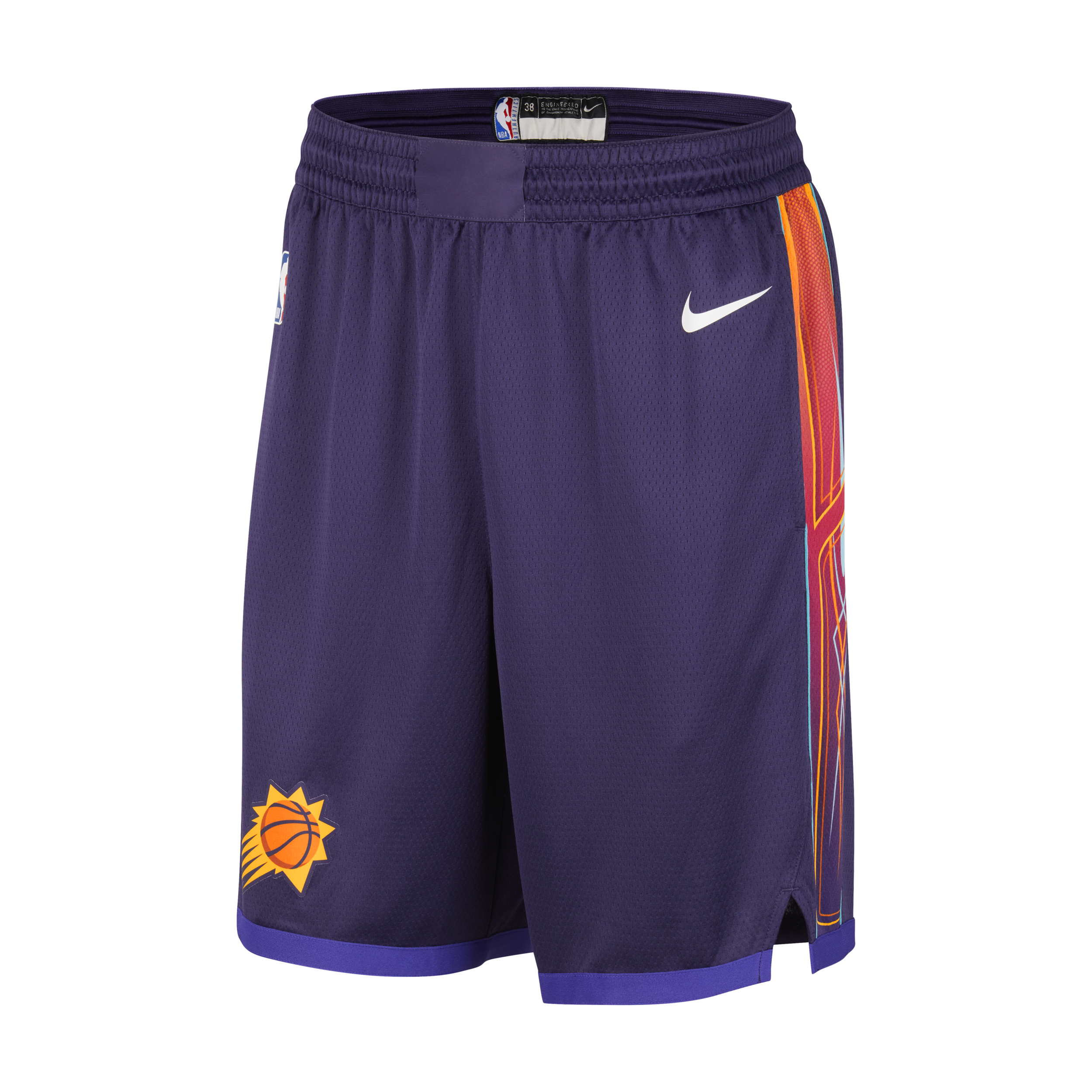 Nike Phoenix Suns 2023 24 City Edition Swingman Dri-FIT NBA-herenshorts Paars